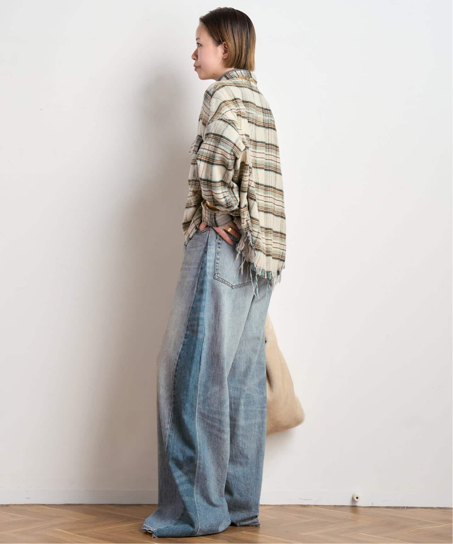 R13/アールサーティーン】Insert D'arcy Loose Jean（スラックス）｜AP