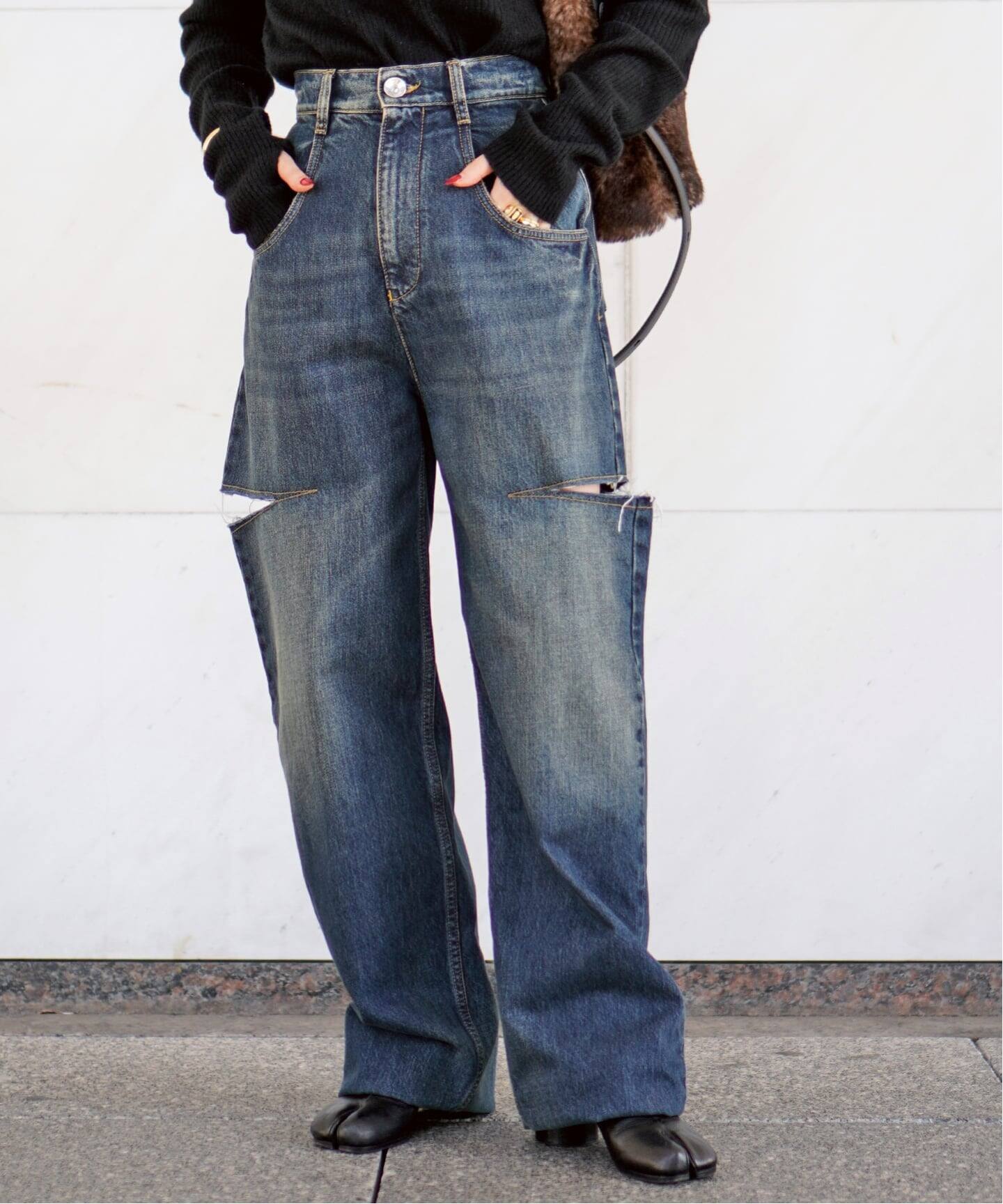 Maison Margiela/メゾン マルジェラ】5-pocket cut off denim（デニム 