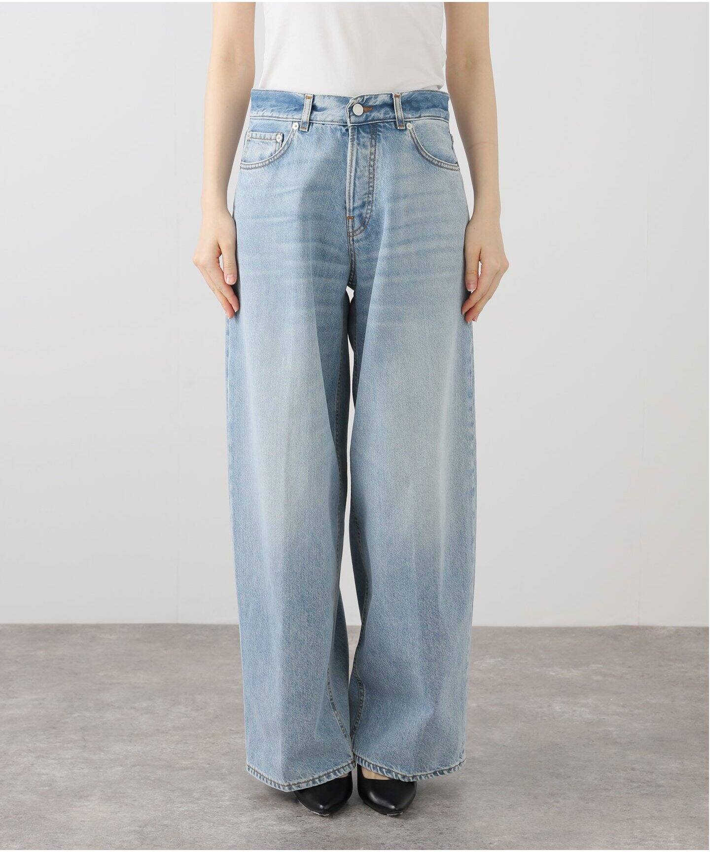 HAIKURE/ハイクル】BETHANY BLUE AQUA denim（スラックス）｜AP