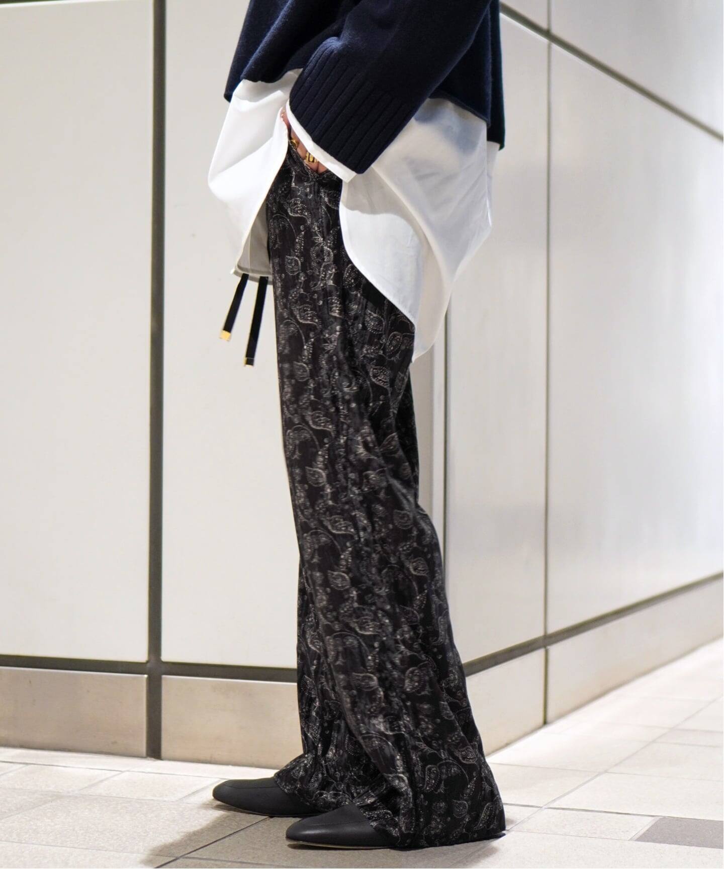 COUTURE D'ADAM/クチュールドアダム】Paisley Velvet Dress Easy