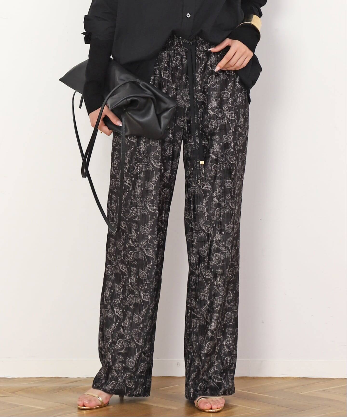 COUTURE D'ADAM/クチュールドアダム】Paisley Velvet Dress Easy