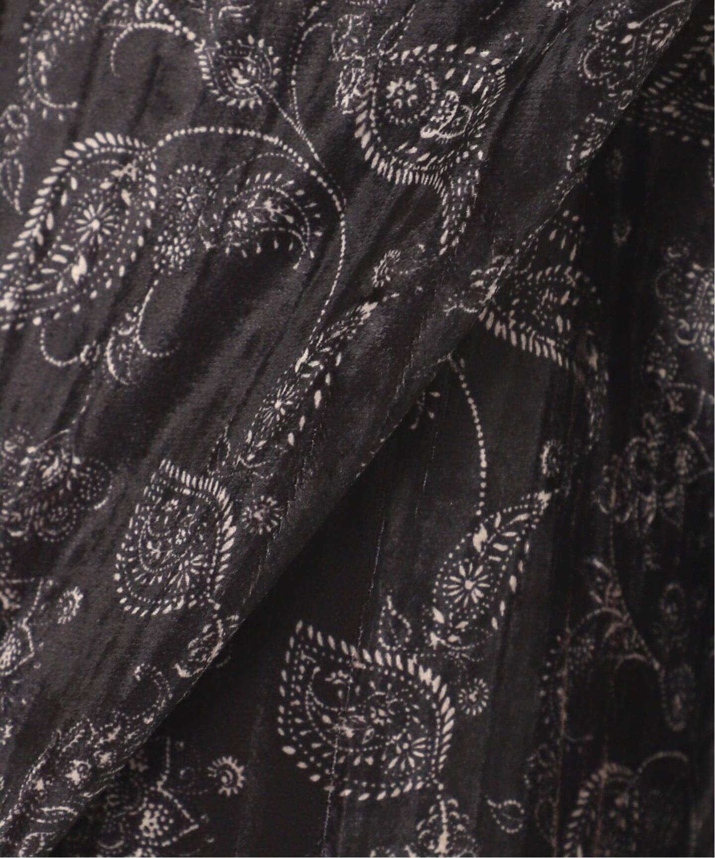 COUTURE D'ADAM/クチュールドアダム】Paisley Velvet Dress Easy