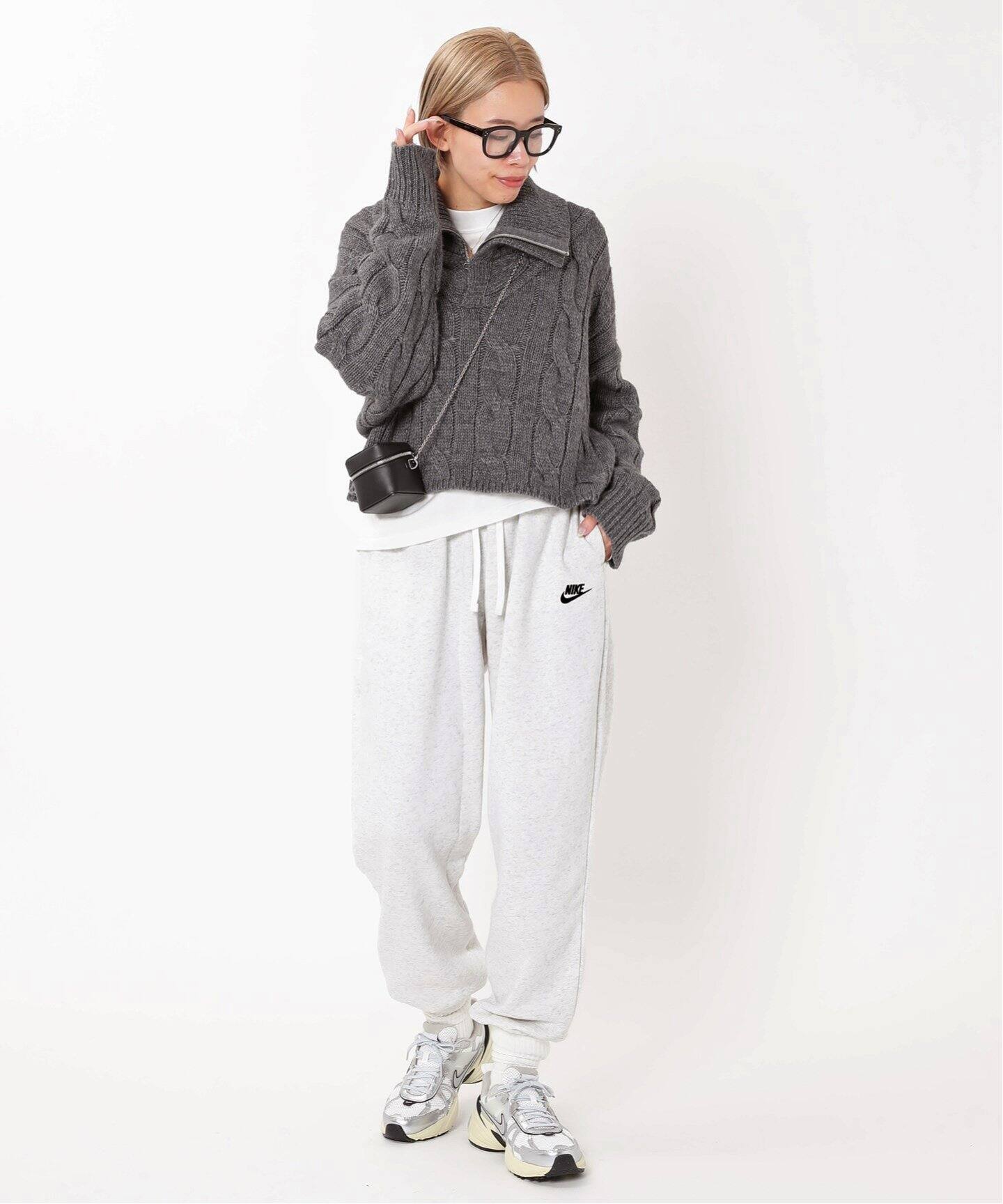 NEXT 3-4y レギンス クリー厶 コージー フリース 裏起毛（NIKE 