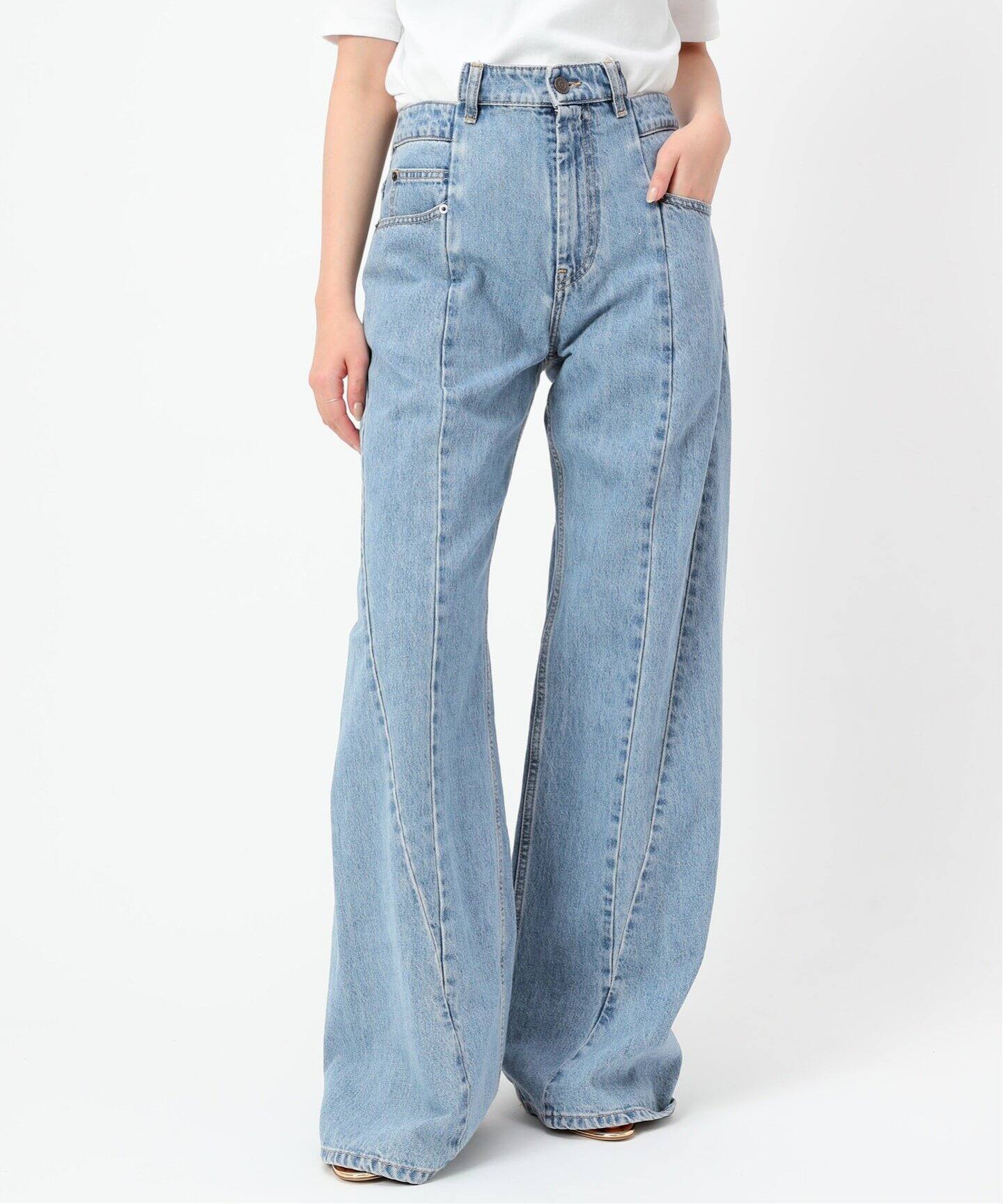 マルジェラ⑩ 滑り込ん デニム ベルト 80cm〜90cm 