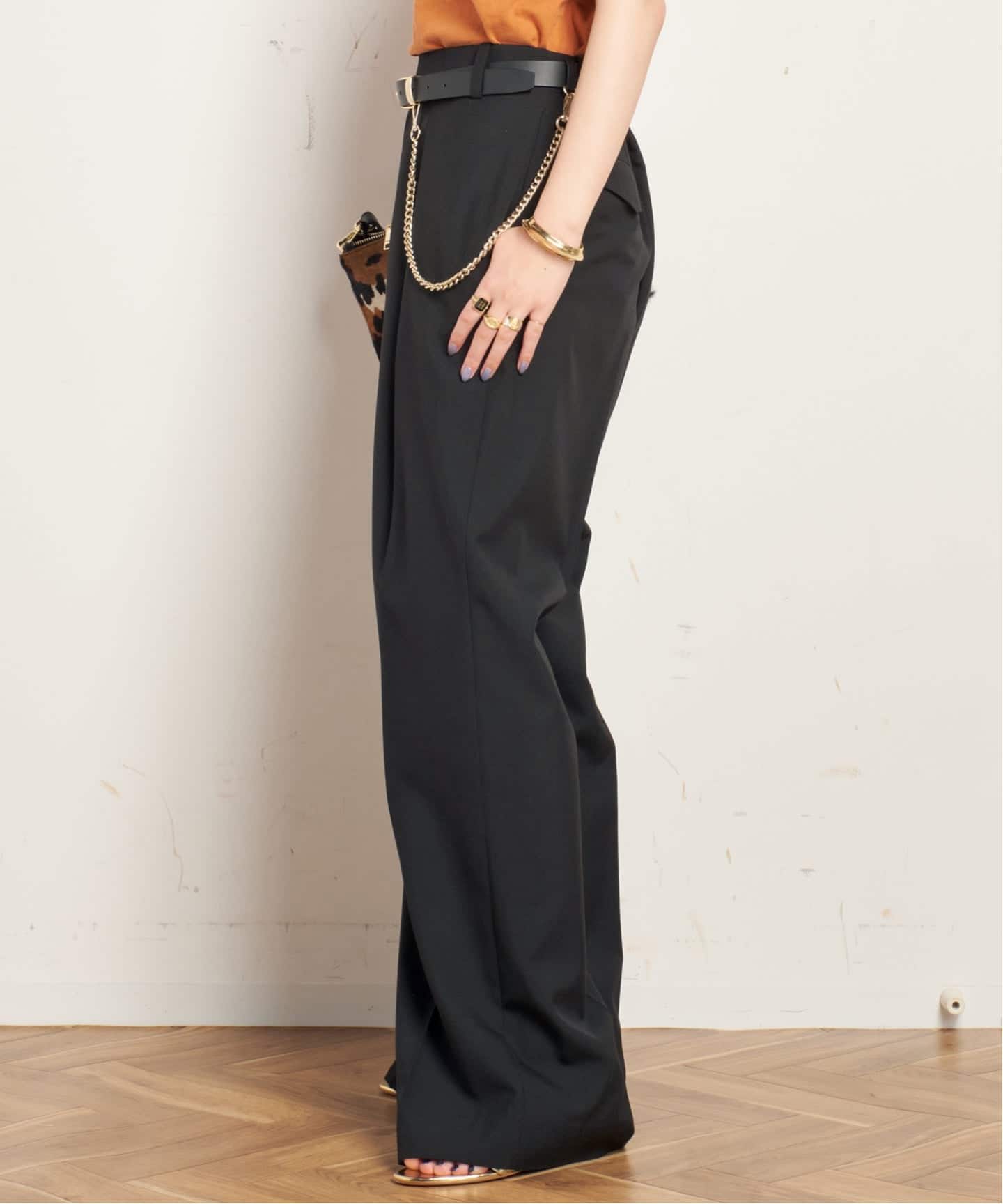 新品◆クチュールドアダム　エーピーストゥディオTRACKPANTS COUTURE D'ADAM（クチュール ド アダム）】Block print trousers