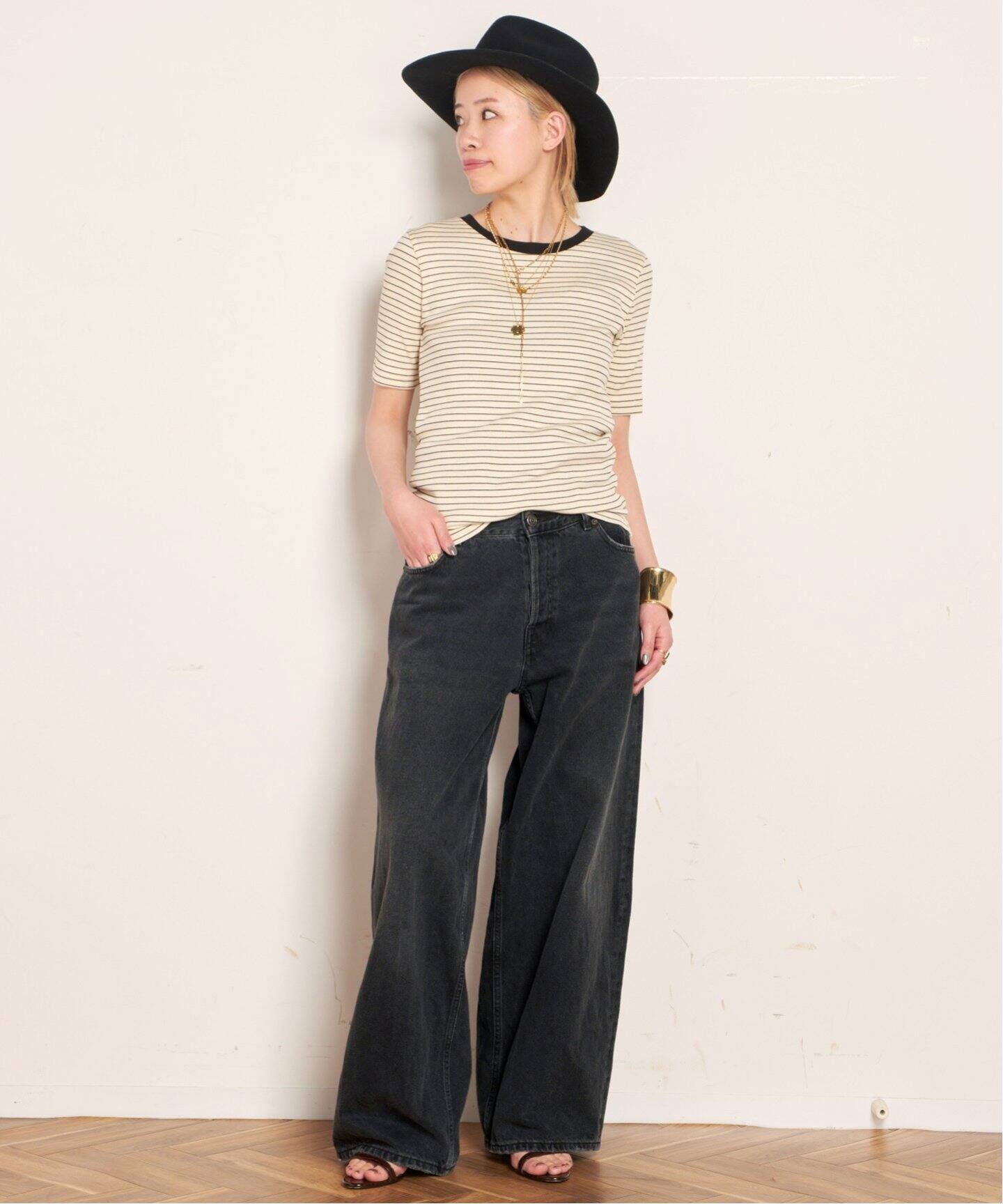 KYD様【HAIKURE】BETHANYデニム　26サイズ HAIKURE/ハイクル】BIG BETHANY INTENSE BLUE ASIAN FITワイド