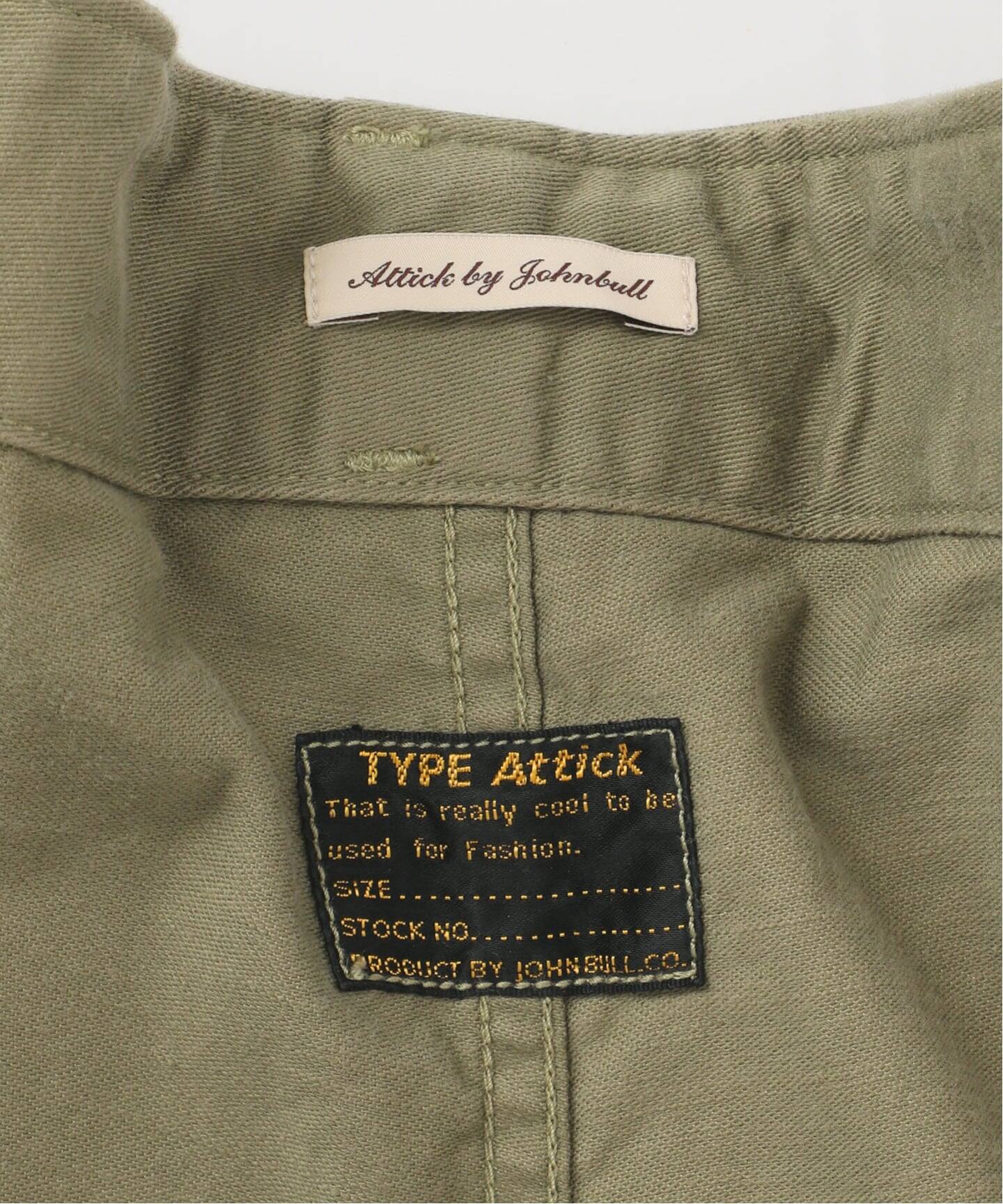 最終値下美品【ATTICKBYJOHNBULL】MILITARY パンツ　36 予約》【Attick by Johnbull/アティック バイ ジョンブル