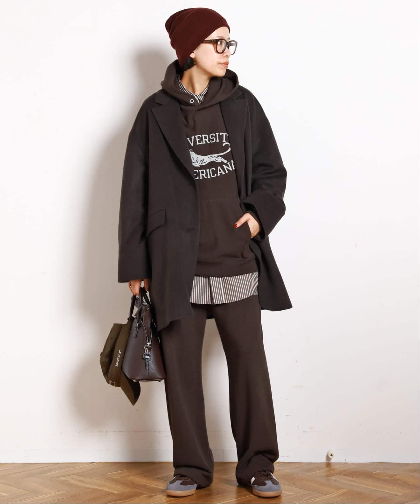 AMERICANA/アメリカーナ】別注UNIVERSITY AME SWEAT PANTS（スウェット