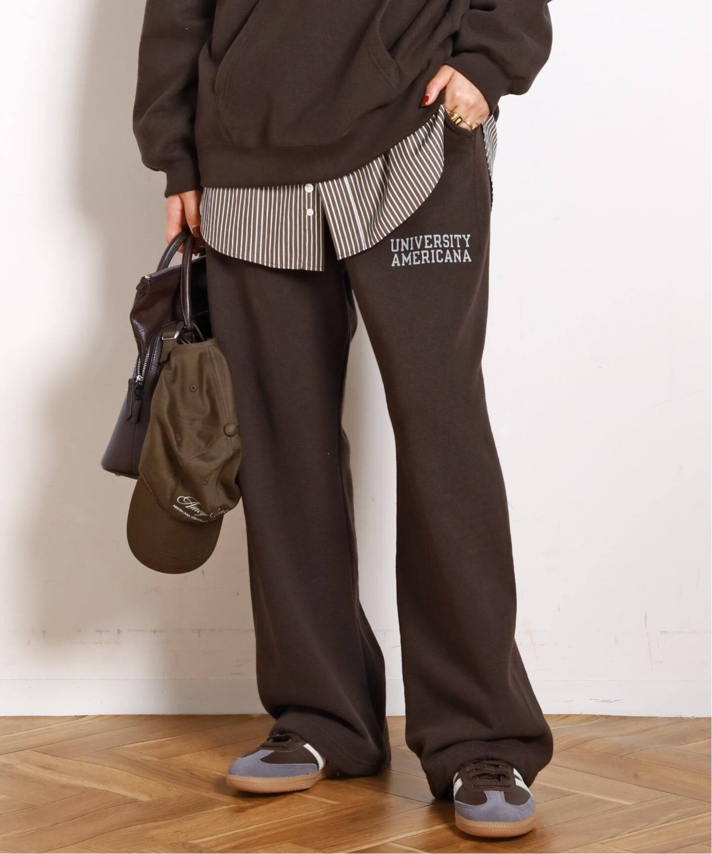 AMERICANA/アメリカーナ】別注UNIVERSITY AME SWEAT PANTS（スウェット 