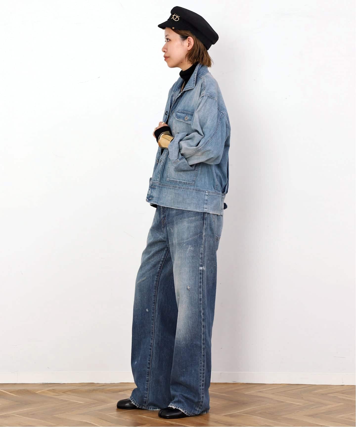 新品タグ付き　AP STUDIO 【DENIM DELIGHT DAYS】 DENIM DELIGHT DAYS】SELVEDGE STRAIGHT JEANS（スラックス