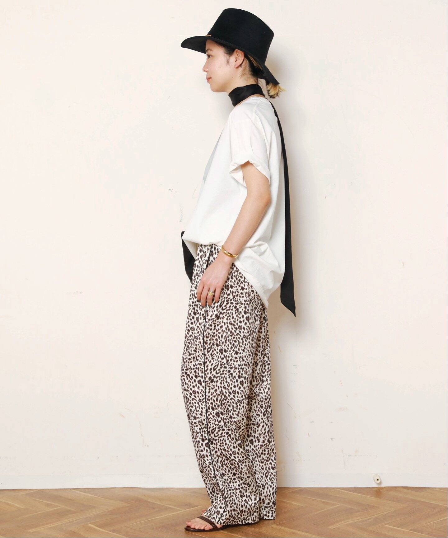 RELEVE/ルルヴェ】 レオパードトラックパンツ（ジャージ／トラック