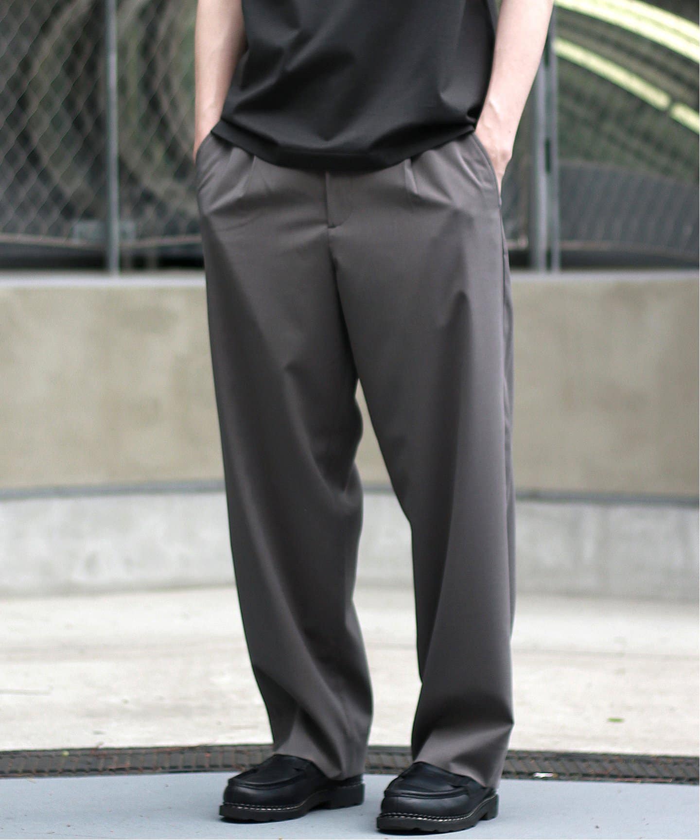 UDA スラックス　サイズM WISM セール】UDA / ユーディーエー チェビオット slacks（スラックス