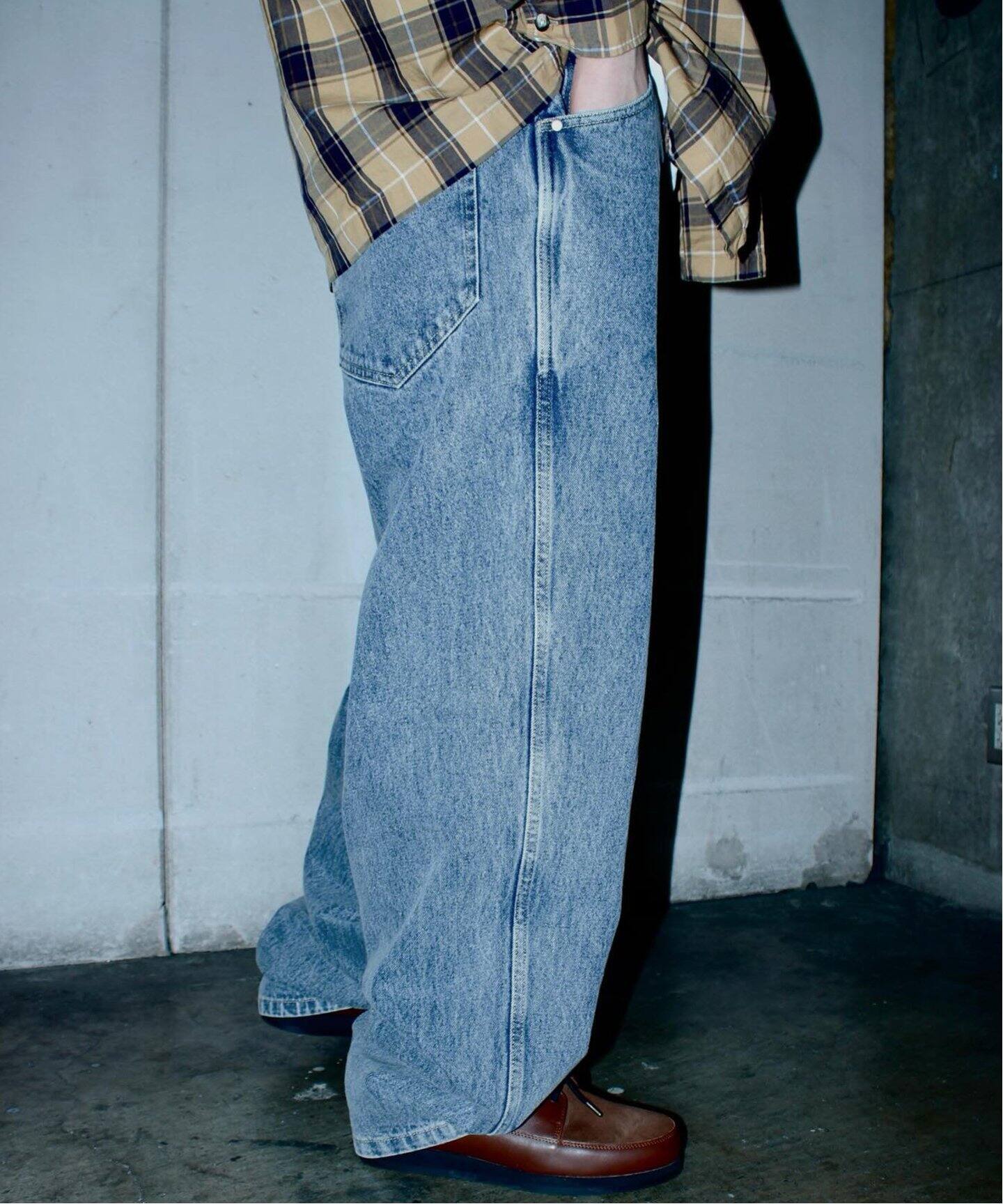 WISM ORIGINAL PRODUCT BAGGY DENIM PANT 1（デニムパンツ・ジーンズ