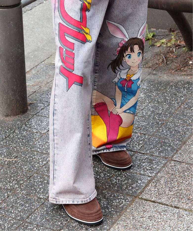 doublet / ダブレット】ANIME HAND-PAINTING DENIM PANTS（デニム 