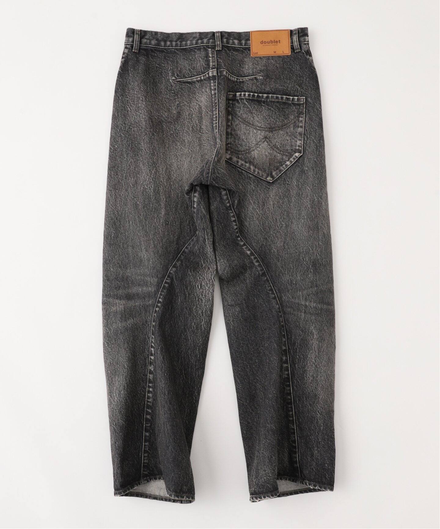 doublet / ダブレット】 USED FINISH DENIM PANTS 25SS12P T300 