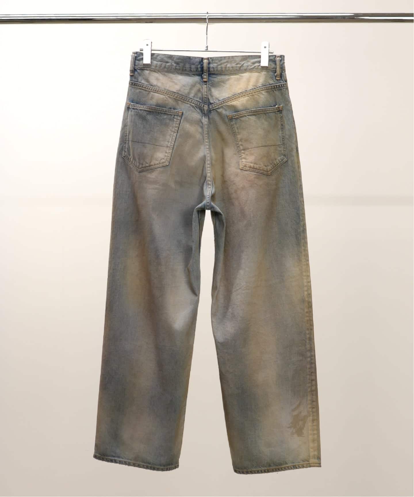 #03 AGING01 アンセルムストレートデニムancellm ANCELLM（アンセルム）】AGING TAPERED 5P DENIM PANTS –I