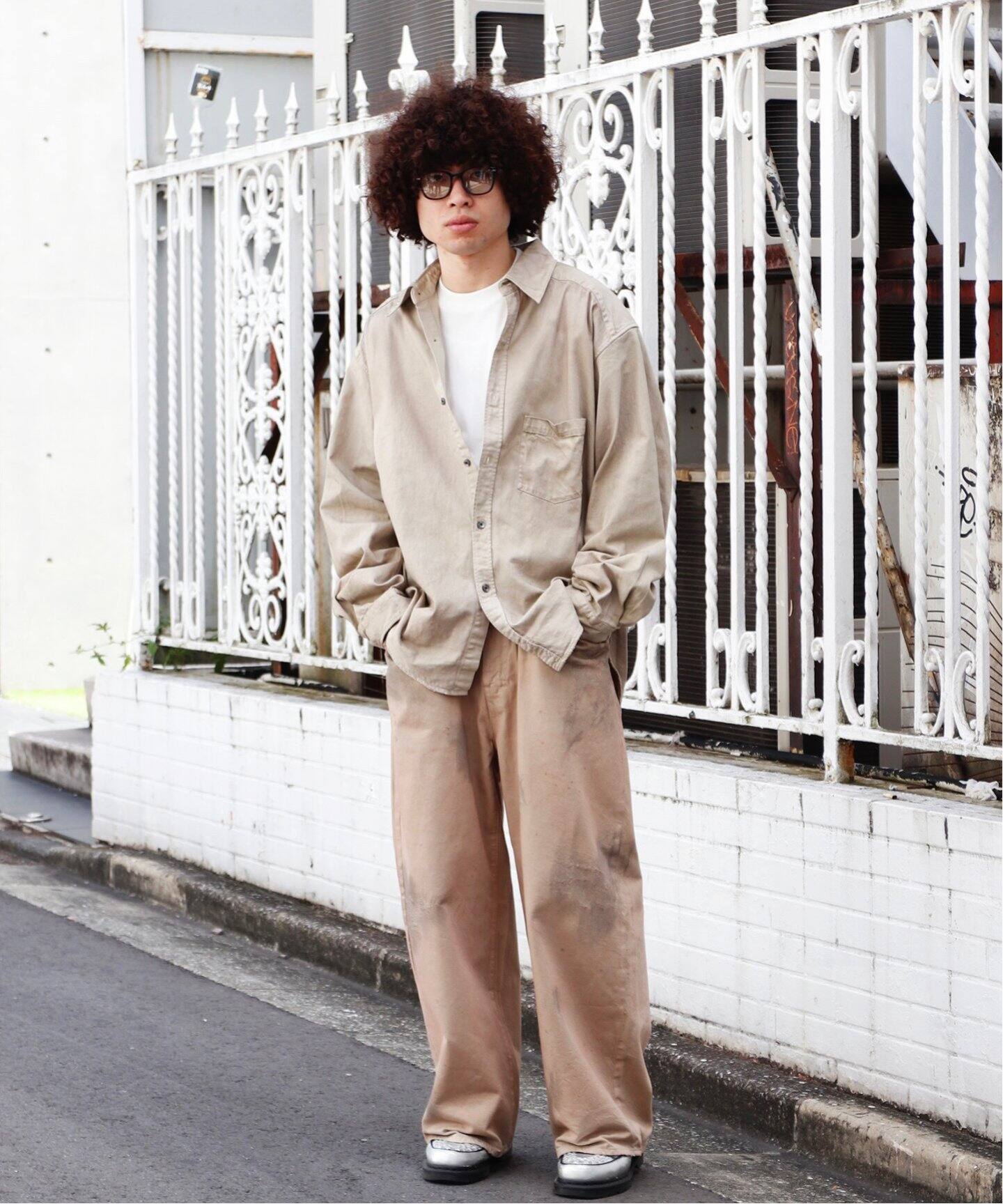 ANCELLM / アンセルム DENIM WIDE SLACKS（デニムパンツ・ジーンズ 