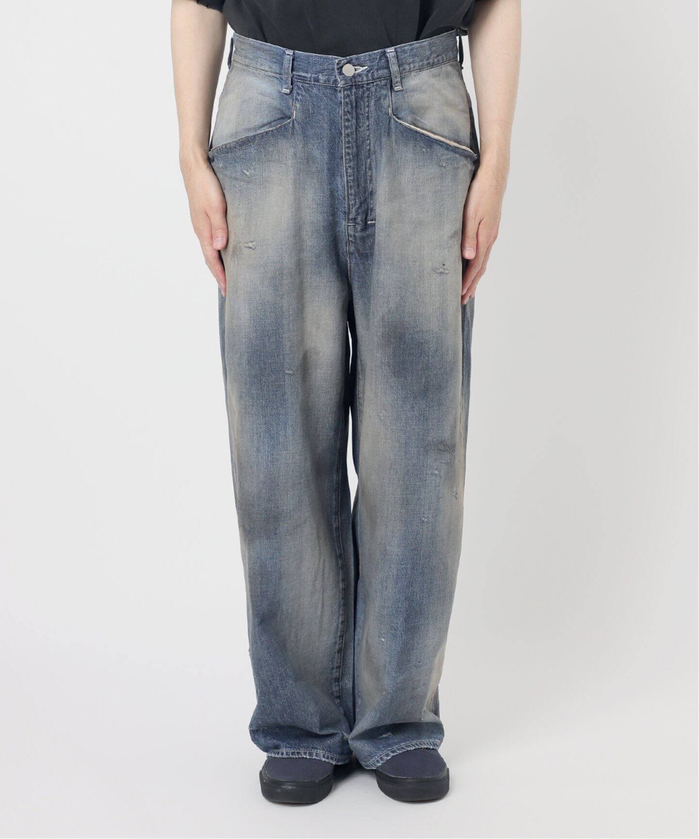 ANCELLM / アンセルム DENIM WIDE SLACKS（デニムパンツ・ジーンズ