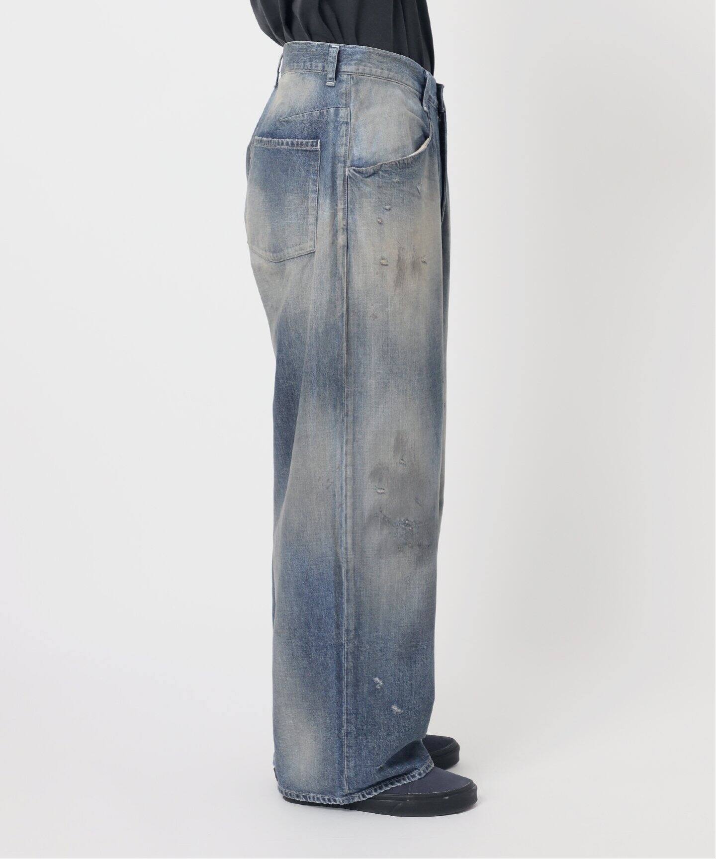 ANCELLM / アンセルム DENIM WIDE SLACKS（デニムパンツ・ジーンズ