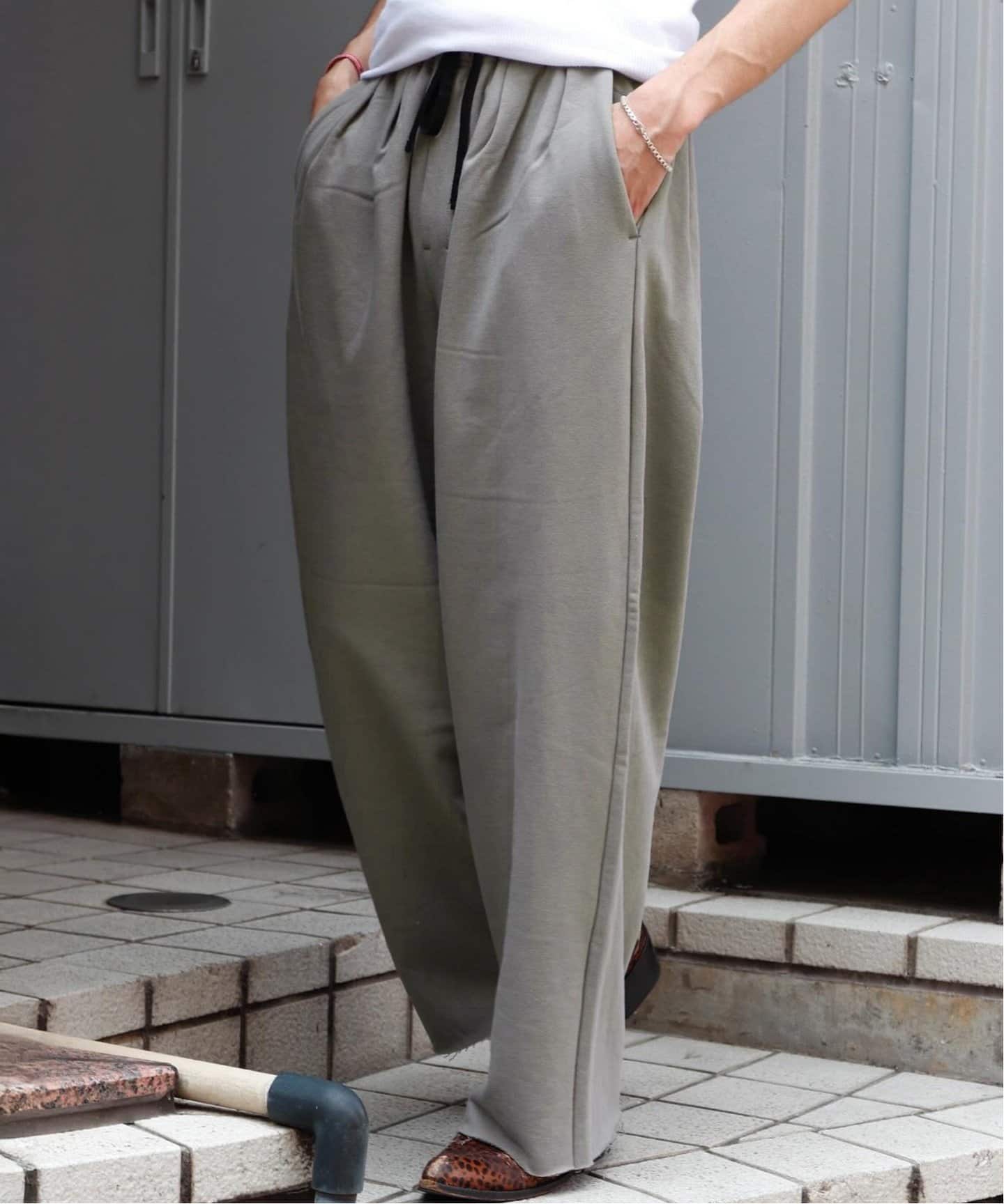 25AW ANCELLM TUCK SWEAT PANTS GRAY サイズ1 TUCK SWEAT PANTS(GRAY) – ANCELLM