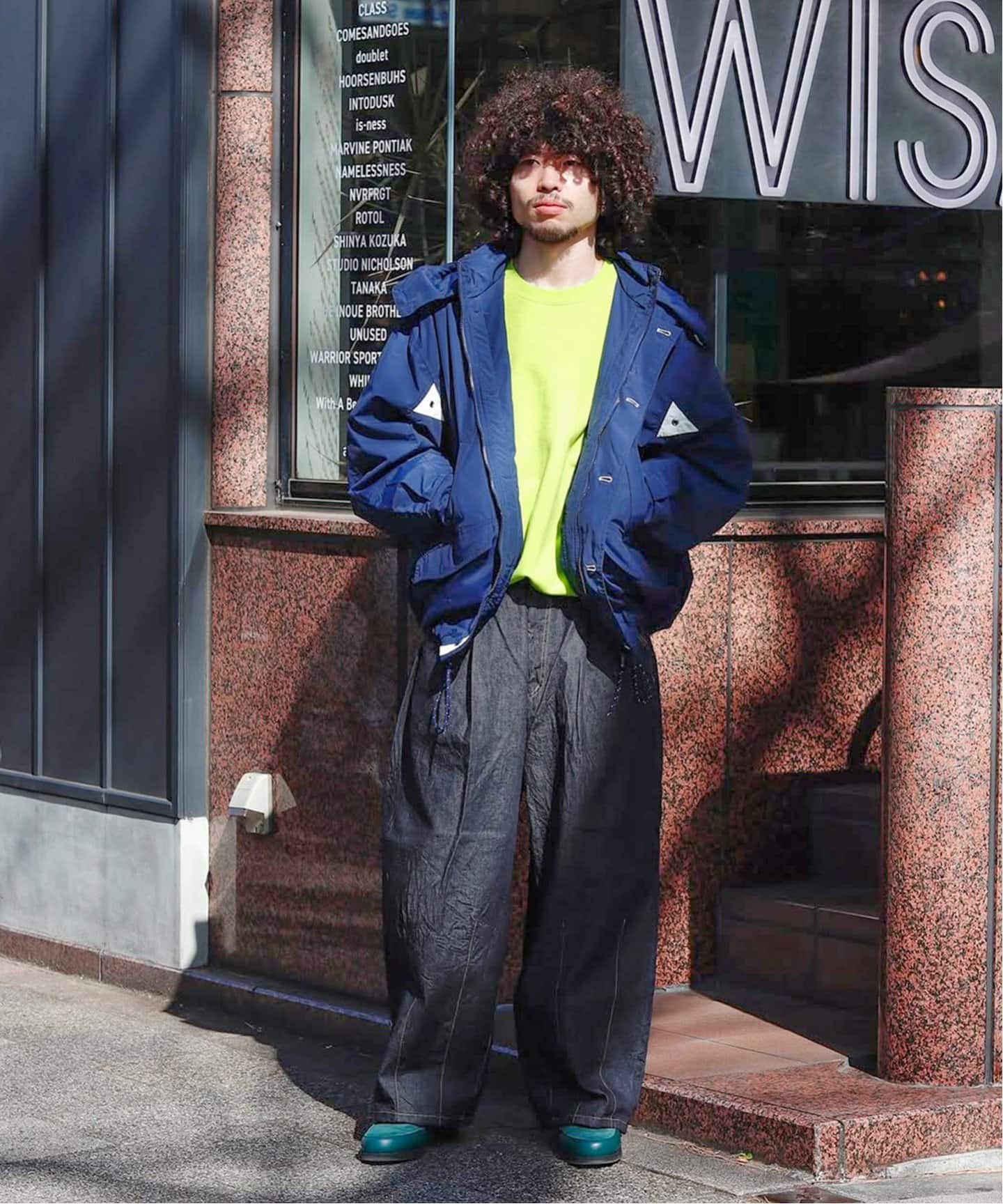 is-ness Silk Denim 5PK Balloon Pants - Indigo