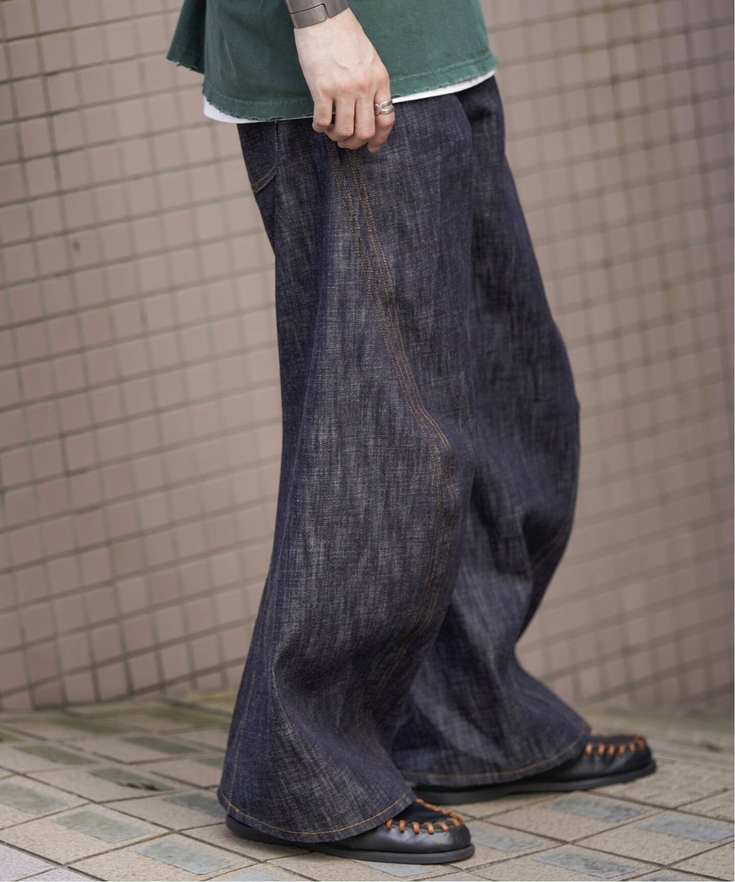 NVRFRGT / ネヴァーフォーゲット 3D TWISTED WIDE LEG JEANS R.IND