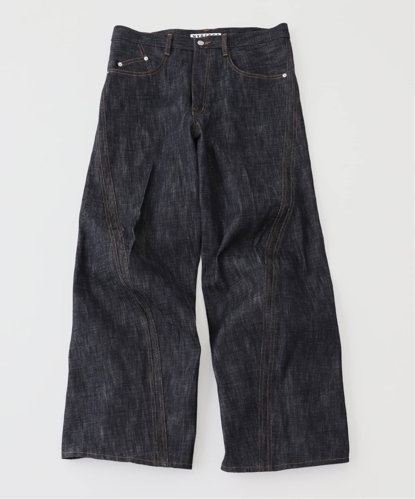 パンツ NVRFRGT 25SS 3D TWISTED WIDE LEG JEANS NVRFRGT(ネバーフォーゲット) 25SS 3D TWISTED WIDE LEG JEANS