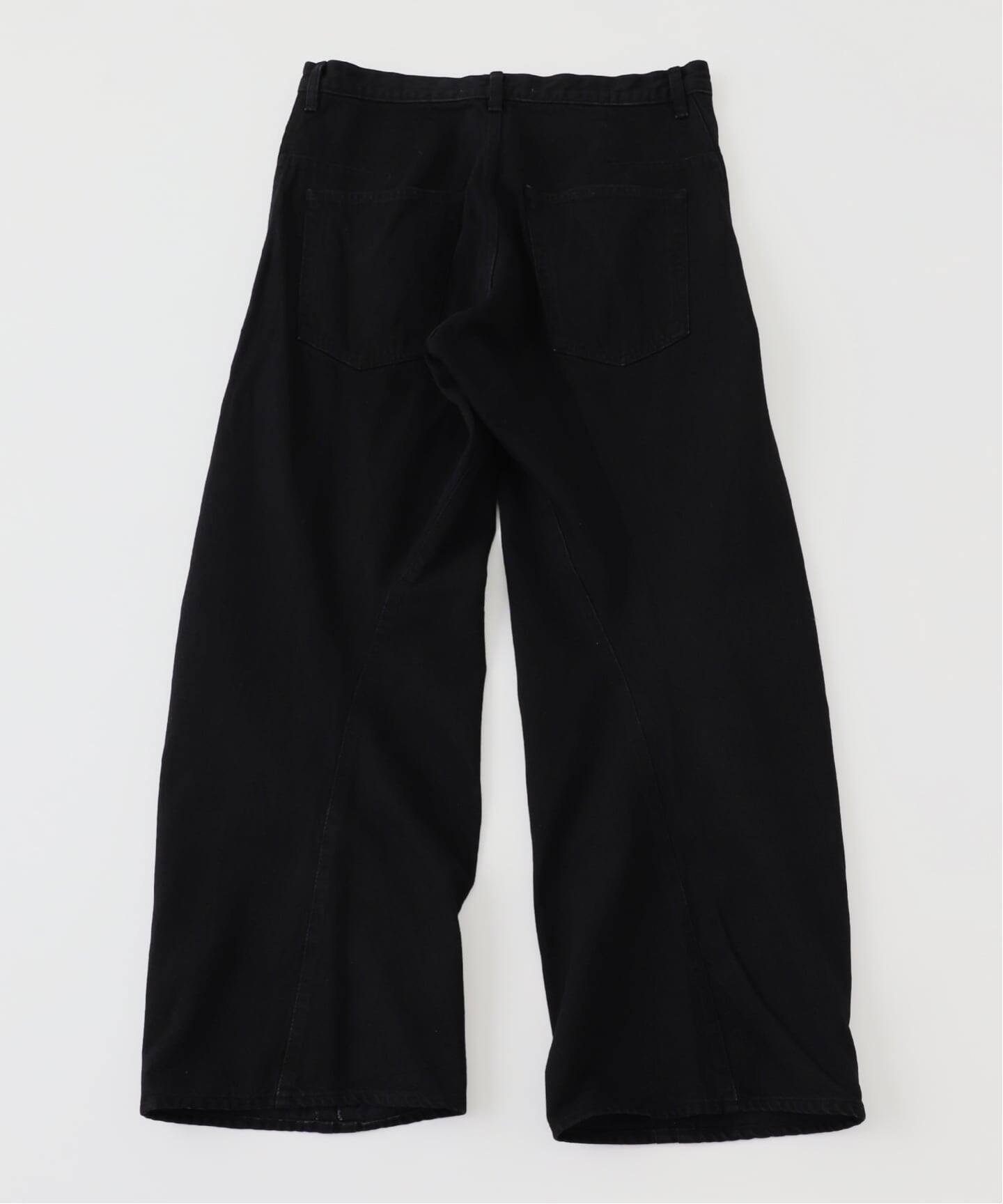 NVRFRGT / ネヴァーフォーゲット 3D TWISTED WIDE LEG JEANS F.BLK