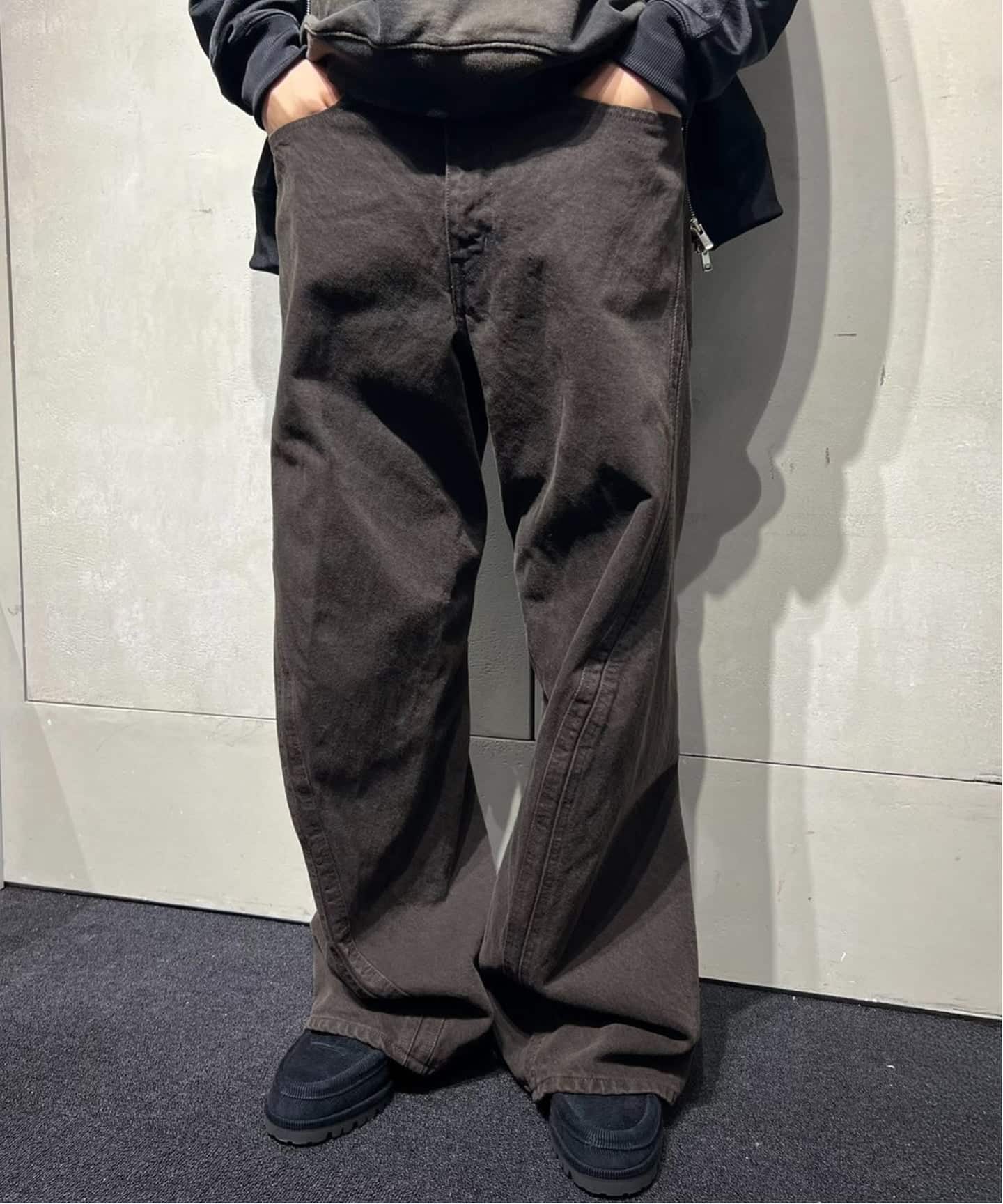 NVRFRGT / ネヴァーフォーゲット 3D TWISTED WIDE LEG JEANS DARK