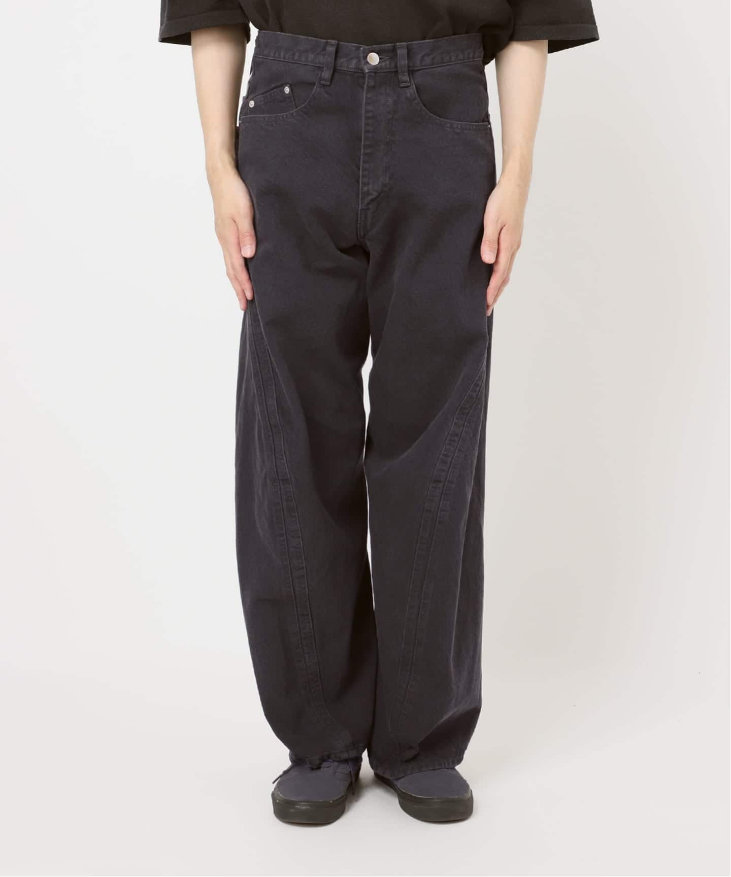 NVRFRGT / ネヴァーフォーゲット 3D TWISTED WIDE LEG JEANS DARK