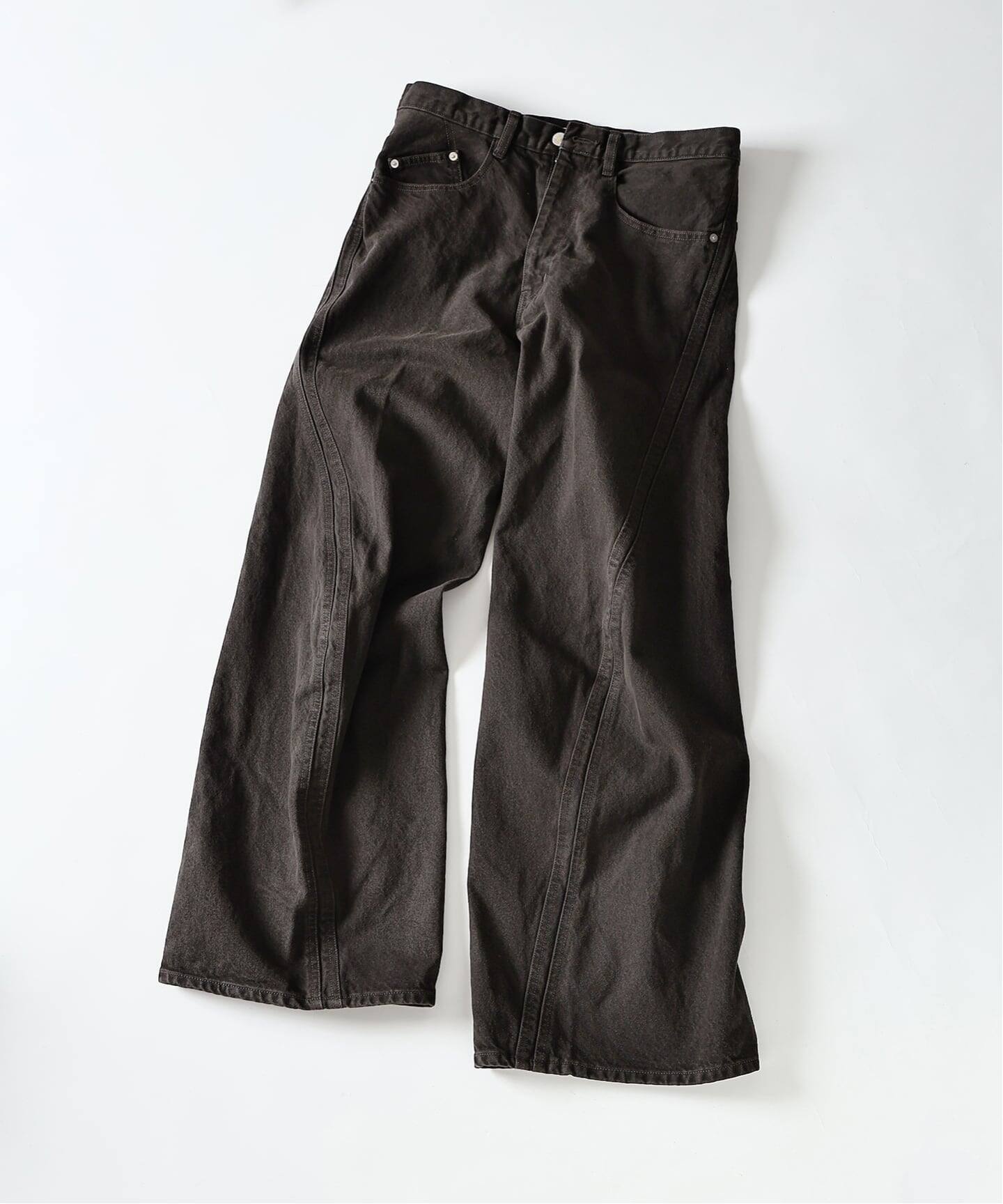 NVRFRGT / ネヴァーフォーゲット 3D TWISTED WIDE LEG JEANS DARK 