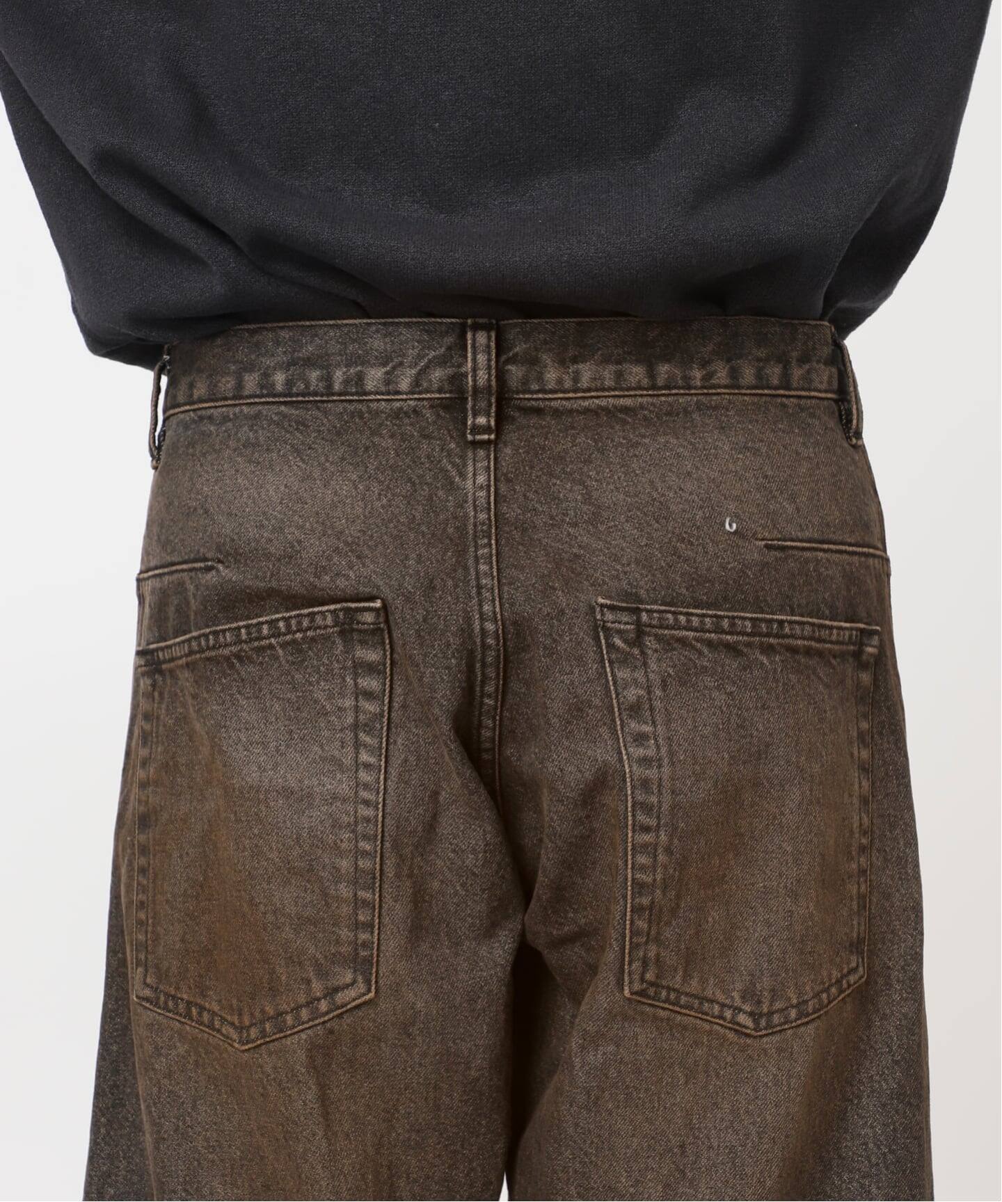 NVRFRGT / ネヴァーフォーゲット 3D TWISTED WIDE LEG JEANS MUD