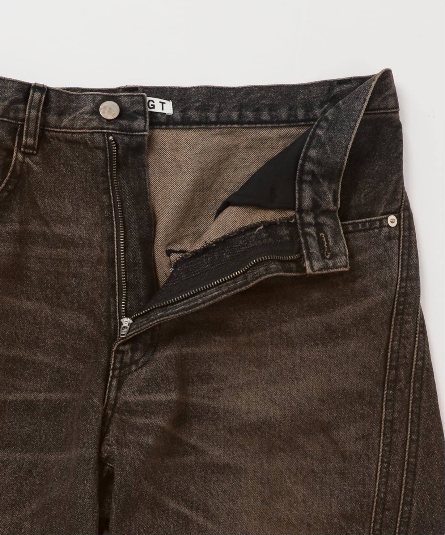 NVRFRGT / ネヴァーフォーゲット 3D TWISTED WIDE LEG JEANS MUD 