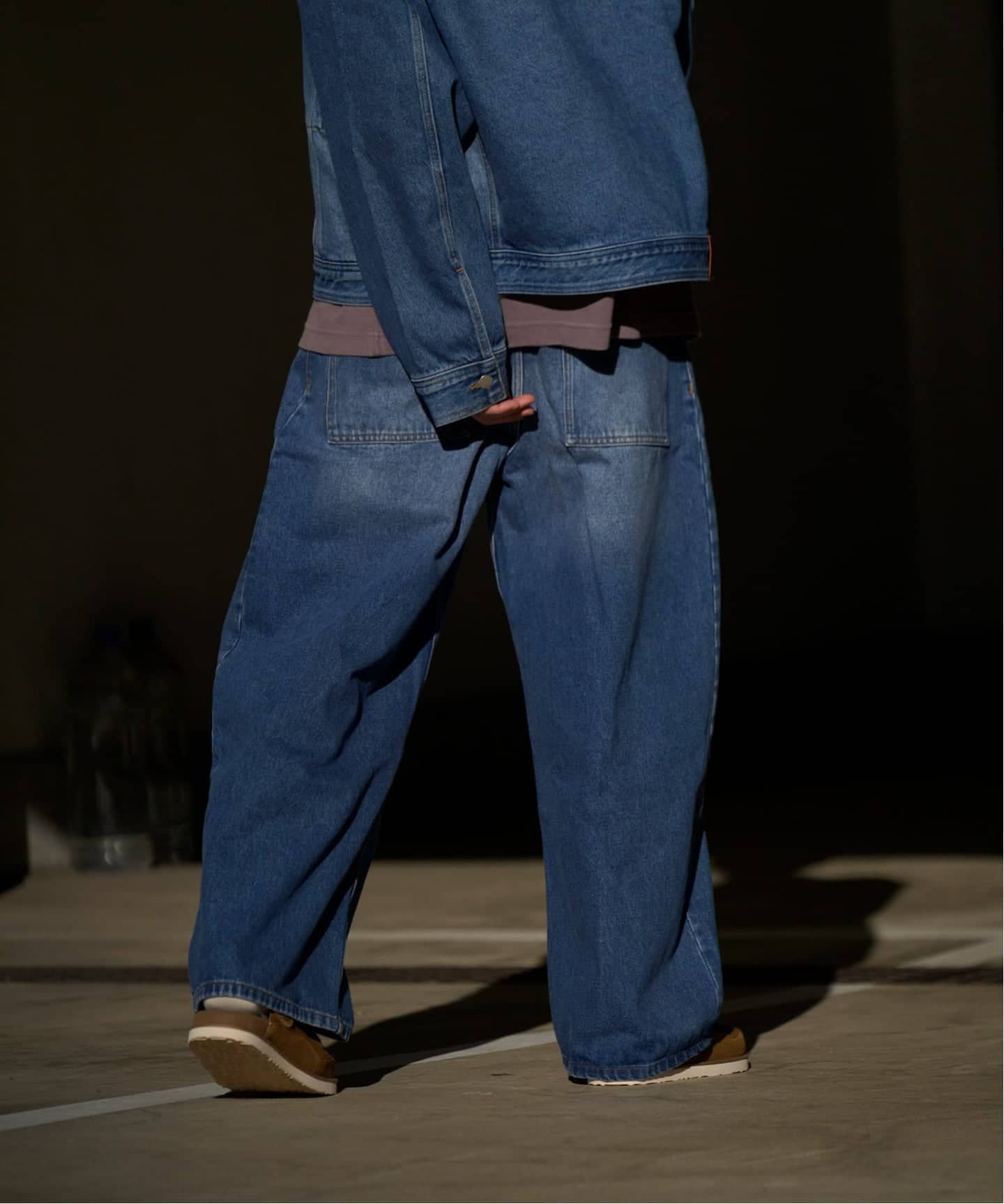 スタジオニコルソン PAOLO DENIM サイズS Paolo Denim Pant in Indigo Wash | Wide Leg Jeans– Studio