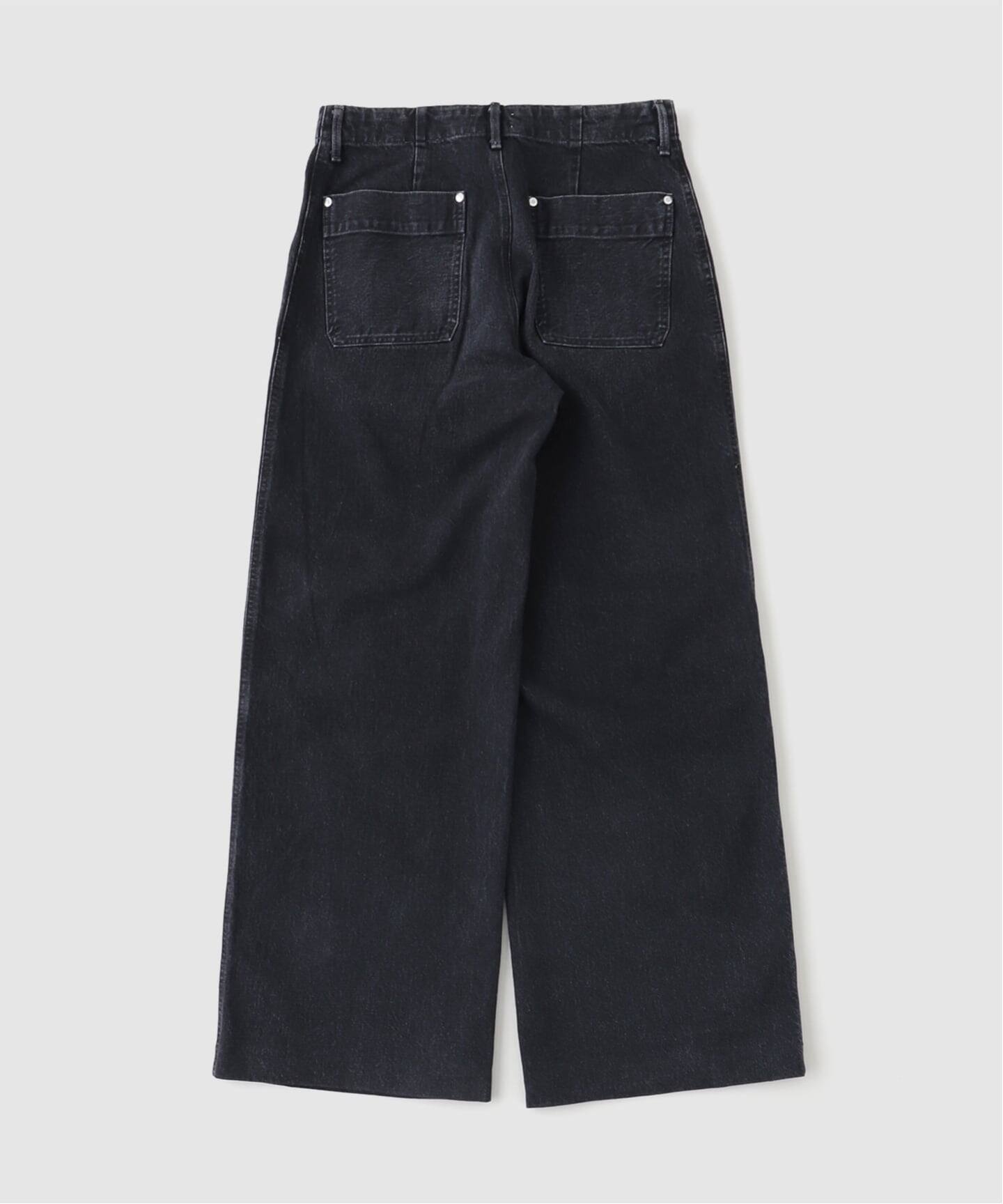 TANAKA / タナカ WORK JEAN TROUSERS-BLACK（デニムパンツ・ジーンズ