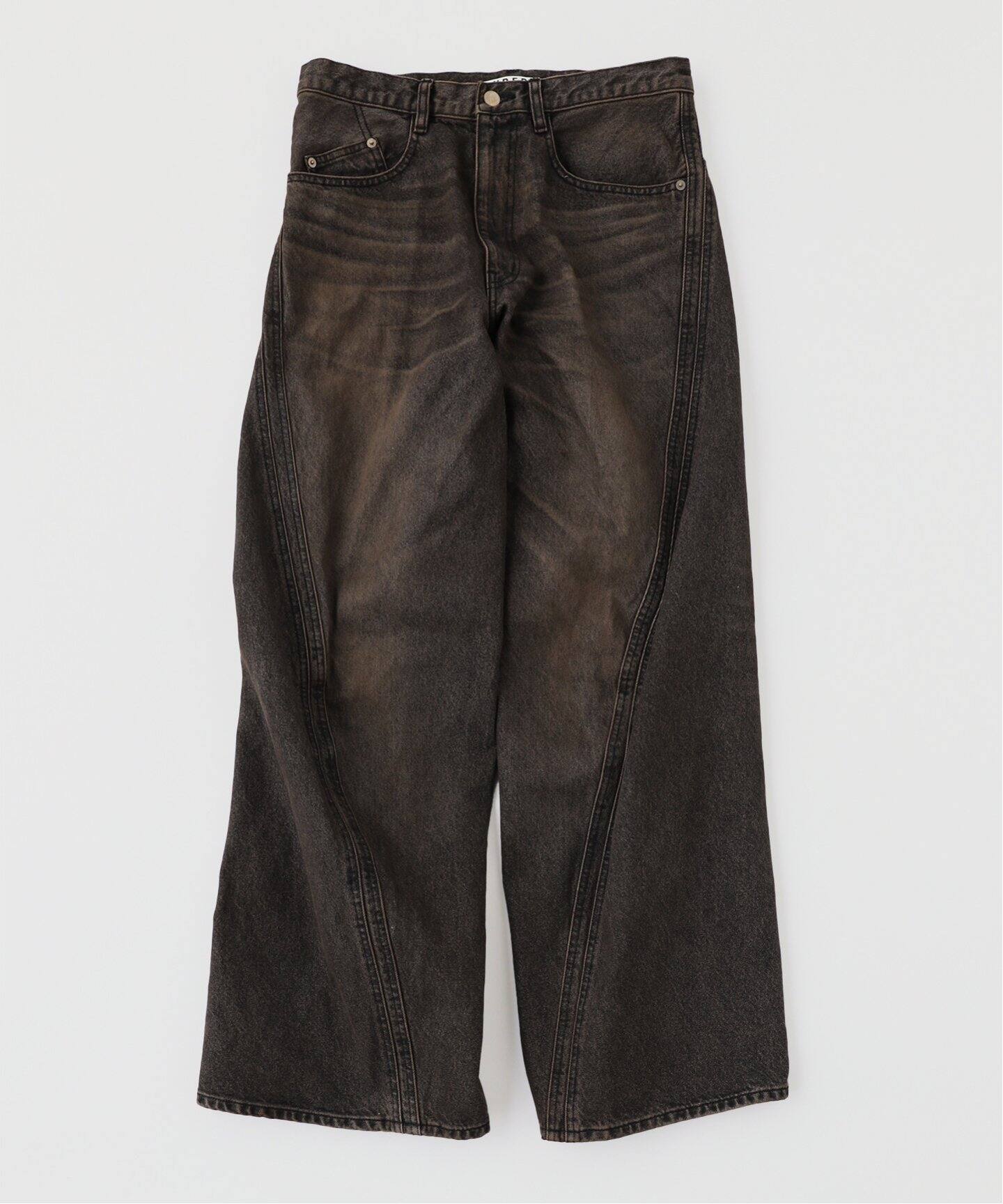 NVRFRGT / ネヴァーフォーゲット 3D TWISTED WIDE LEG JEANS MF.BLK 