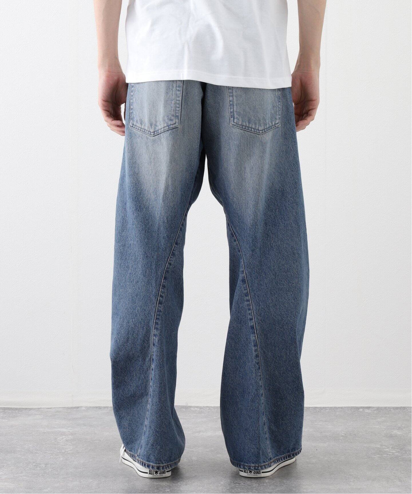 NVRFRGT / ネヴァーフォーゲット 3D TWISTED WIDE LEG JEANS VF.IDG 