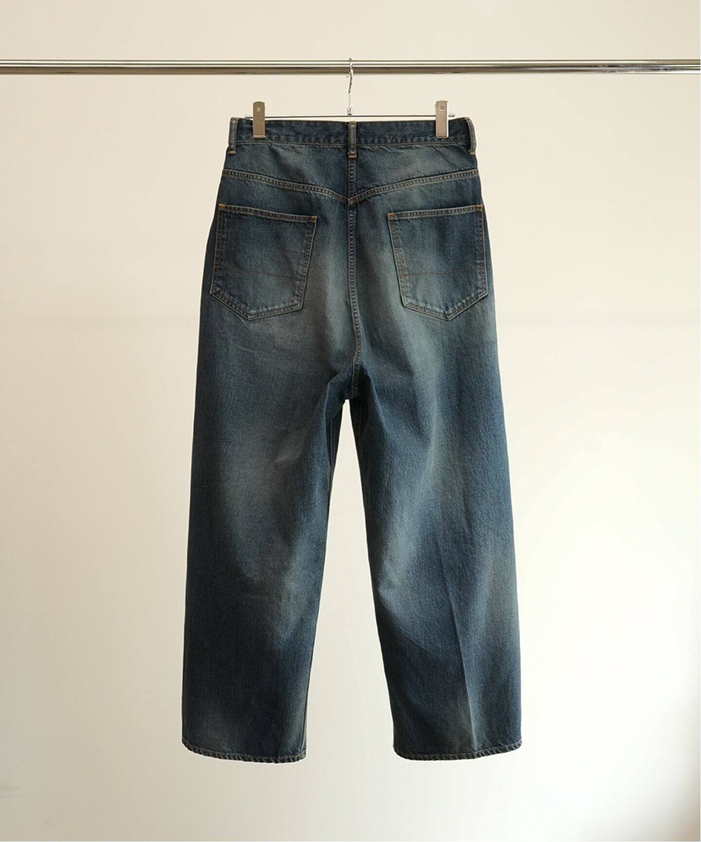 アンセルム 25ss AGING WIDE 5P DENIM PANTS