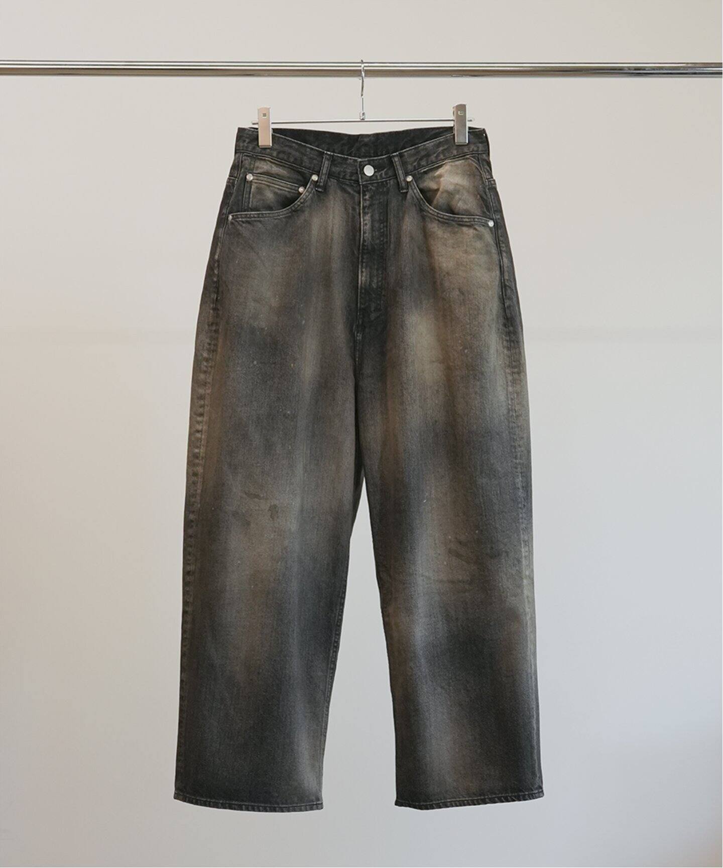 ANCELLM / アンセルム】AGING WIDE 5P DENIM PANTS（デニムパンツ 