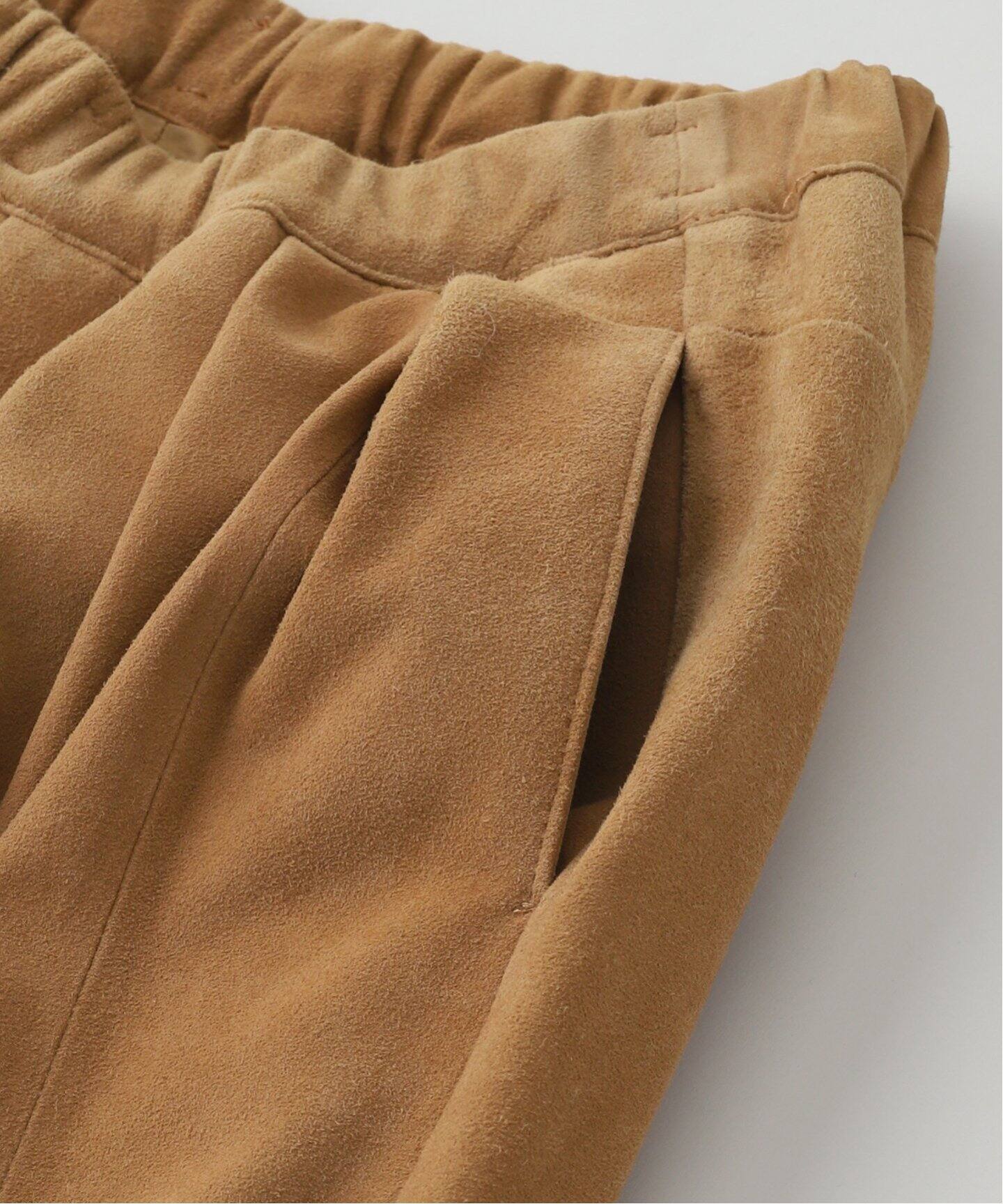 ANCELLM / アンセルム SUEDE WIDE TUCK SLACKS（その他パンツ）｜WISM