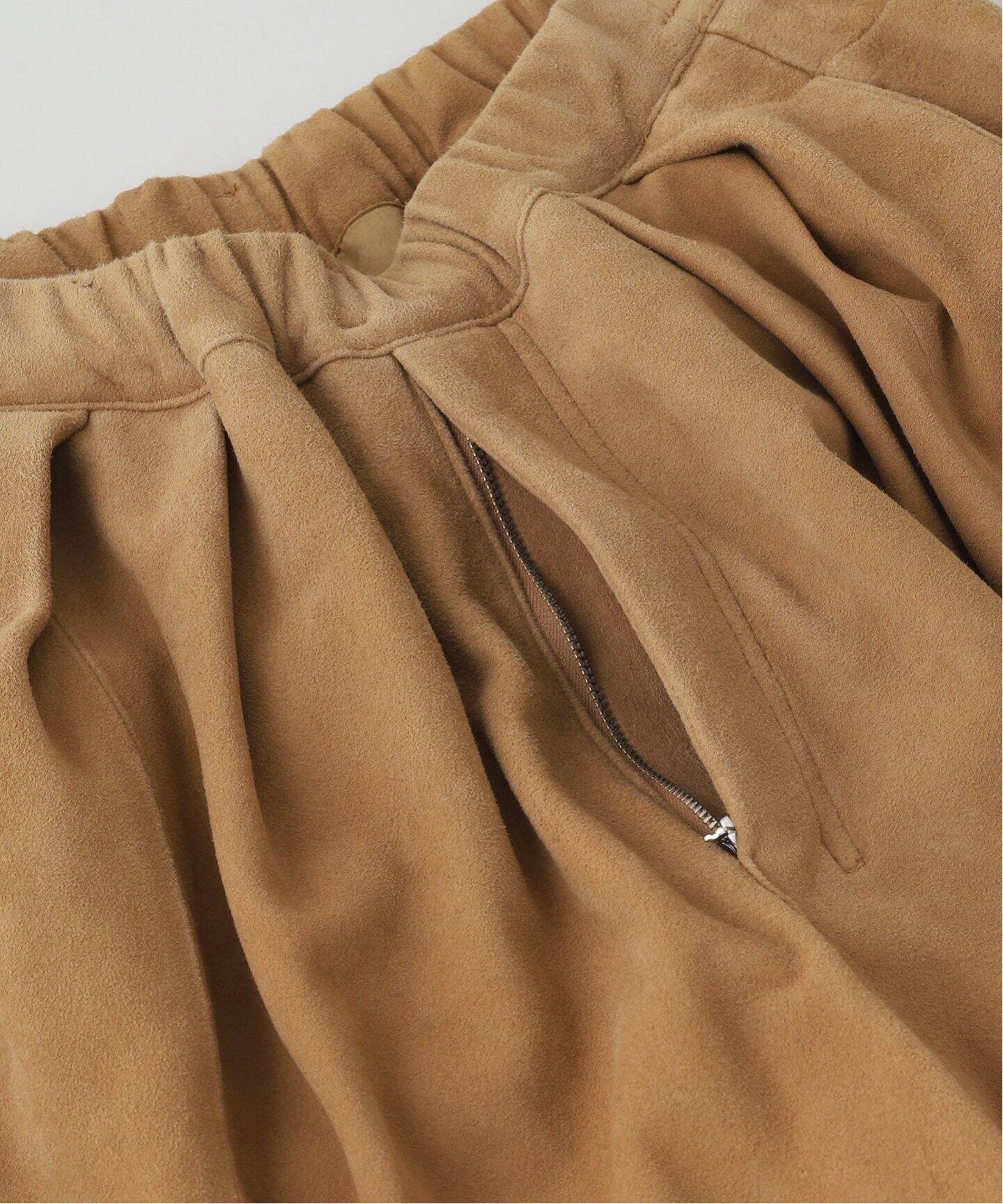 ANCELLM / アンセルム SUEDE WIDE TUCK SLACKS（その他パンツ）｜WISM