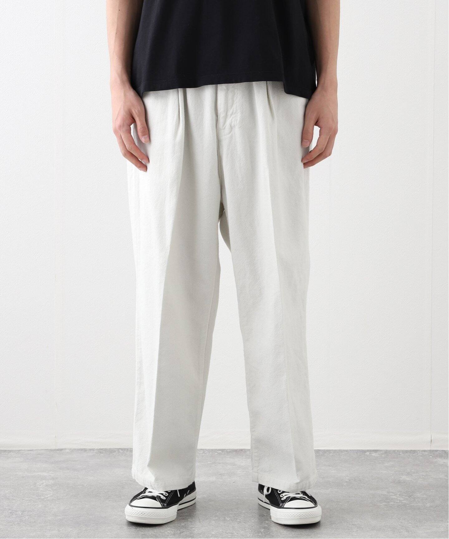 ANCELLM / アンセルム】C/S TUCK EASY SLACKS（スラックス）｜WISM 