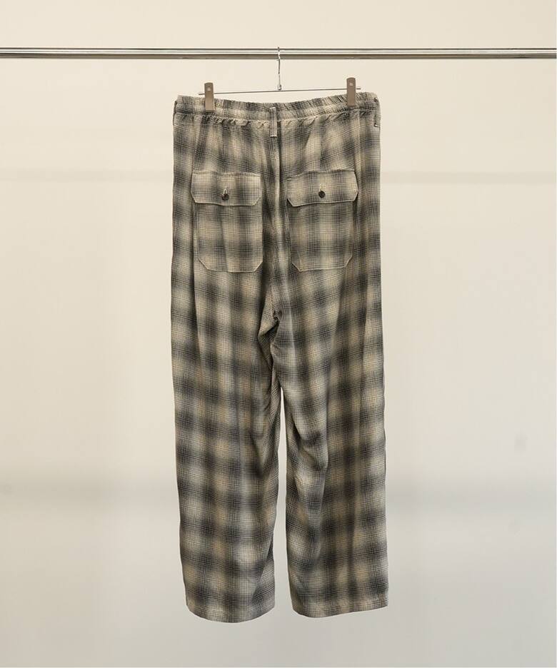ANCELLM / アンセルム】OMBRECHECK EASY BAKER PANTS ANCPT66- A 