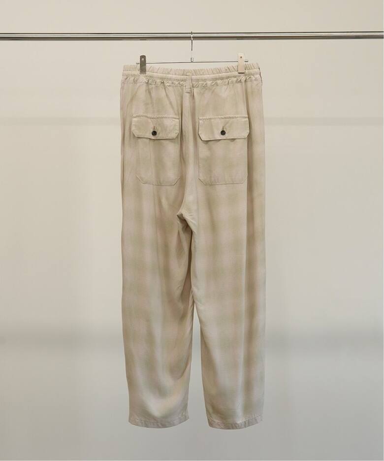 ANCELLM / アンセルム】OMBRECHECK EASY BAKER PANTS ANCPT66- A 