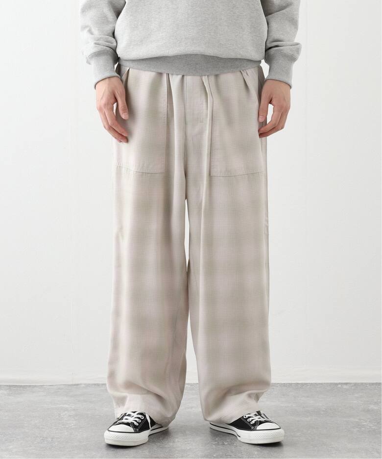ANCELLM / アンセルム】OMBRECHECK EASY BAKER PANTS ANCPT66- A 
