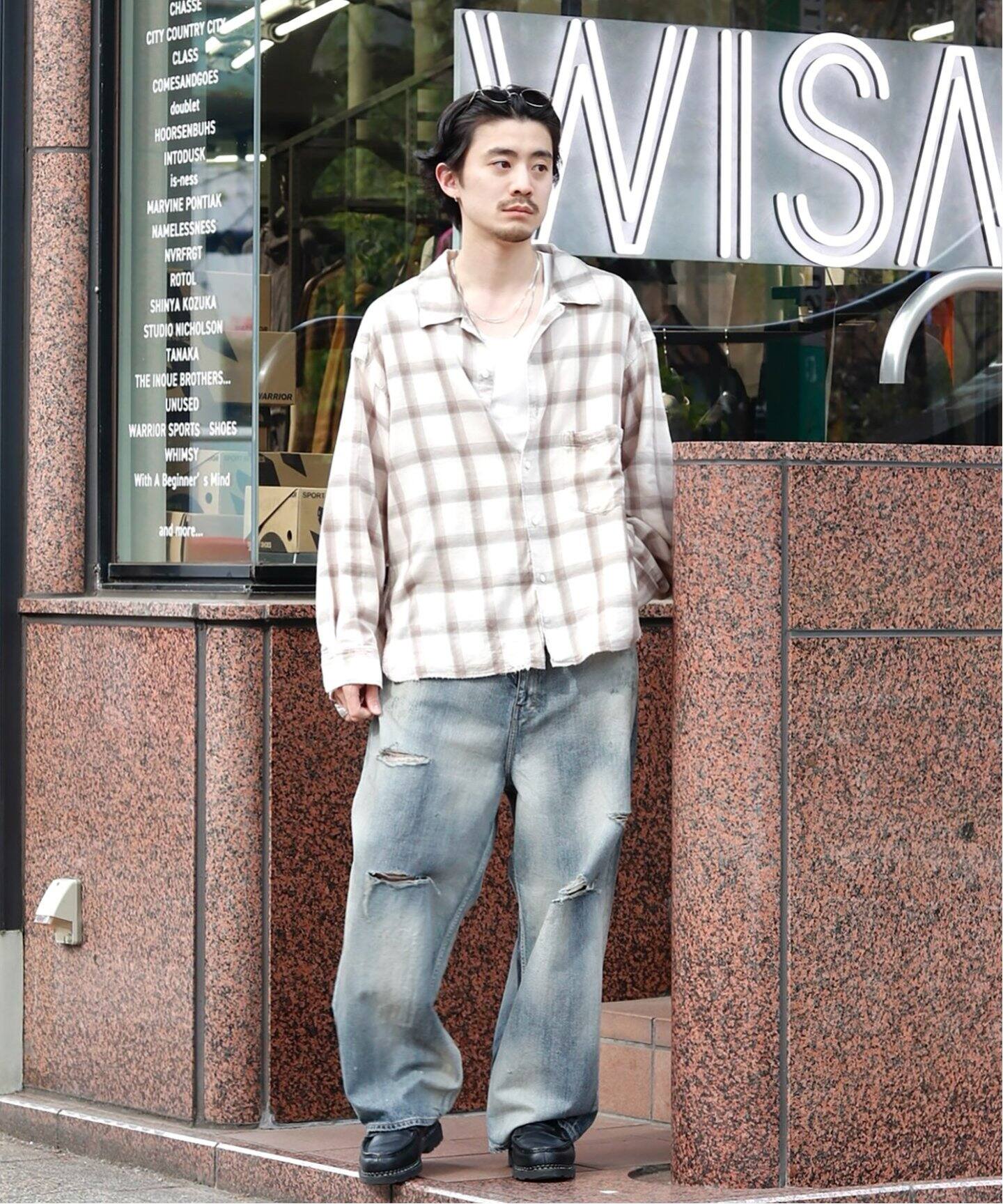 ANCELLM / アンセルム DAMAGE WIDE 5P DENIM PANTS（デニムパンツ  