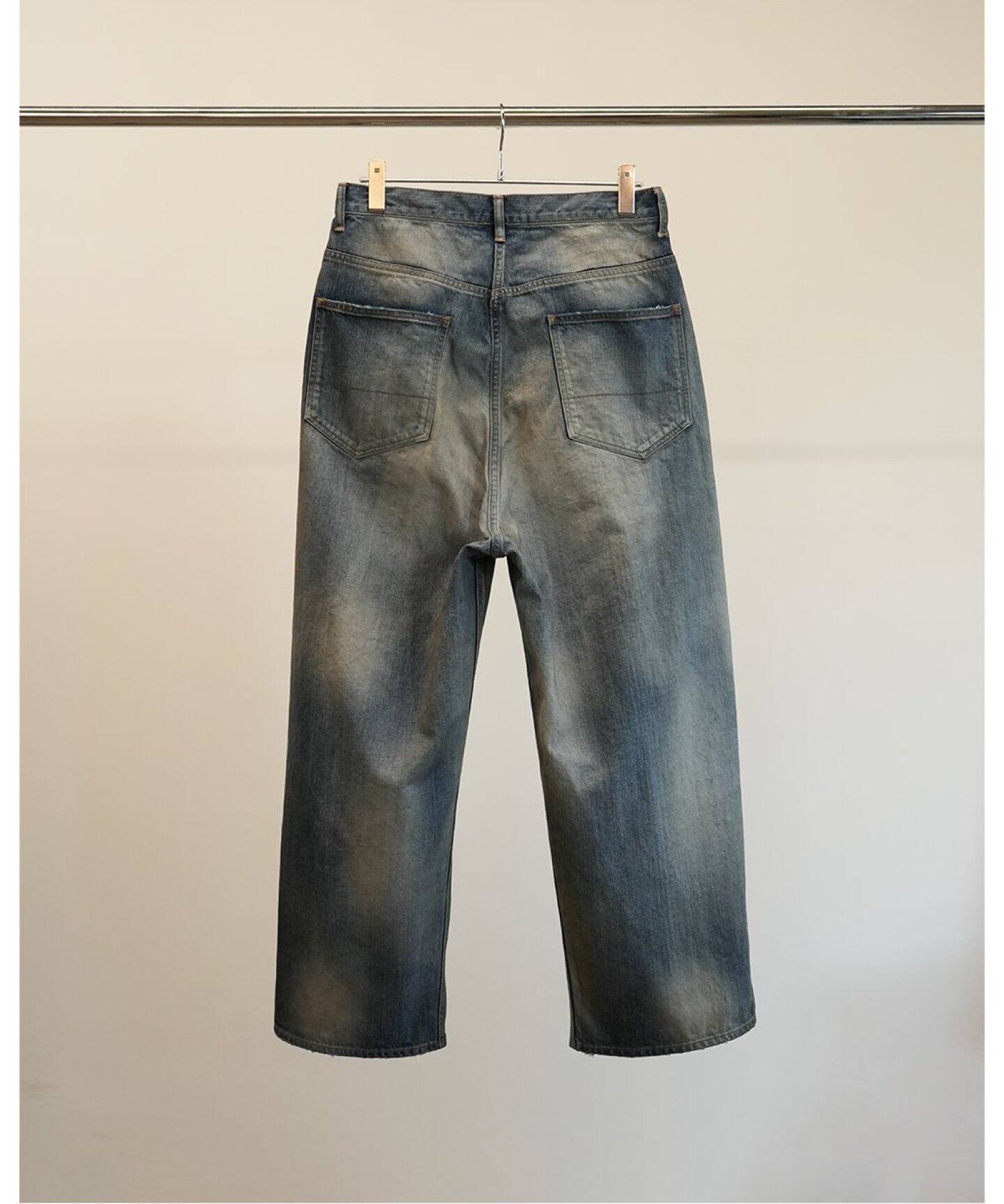 ANCELLM / アンセルム DAMAGE WIDE 5P DENIM PANTS（デニムパンツ 