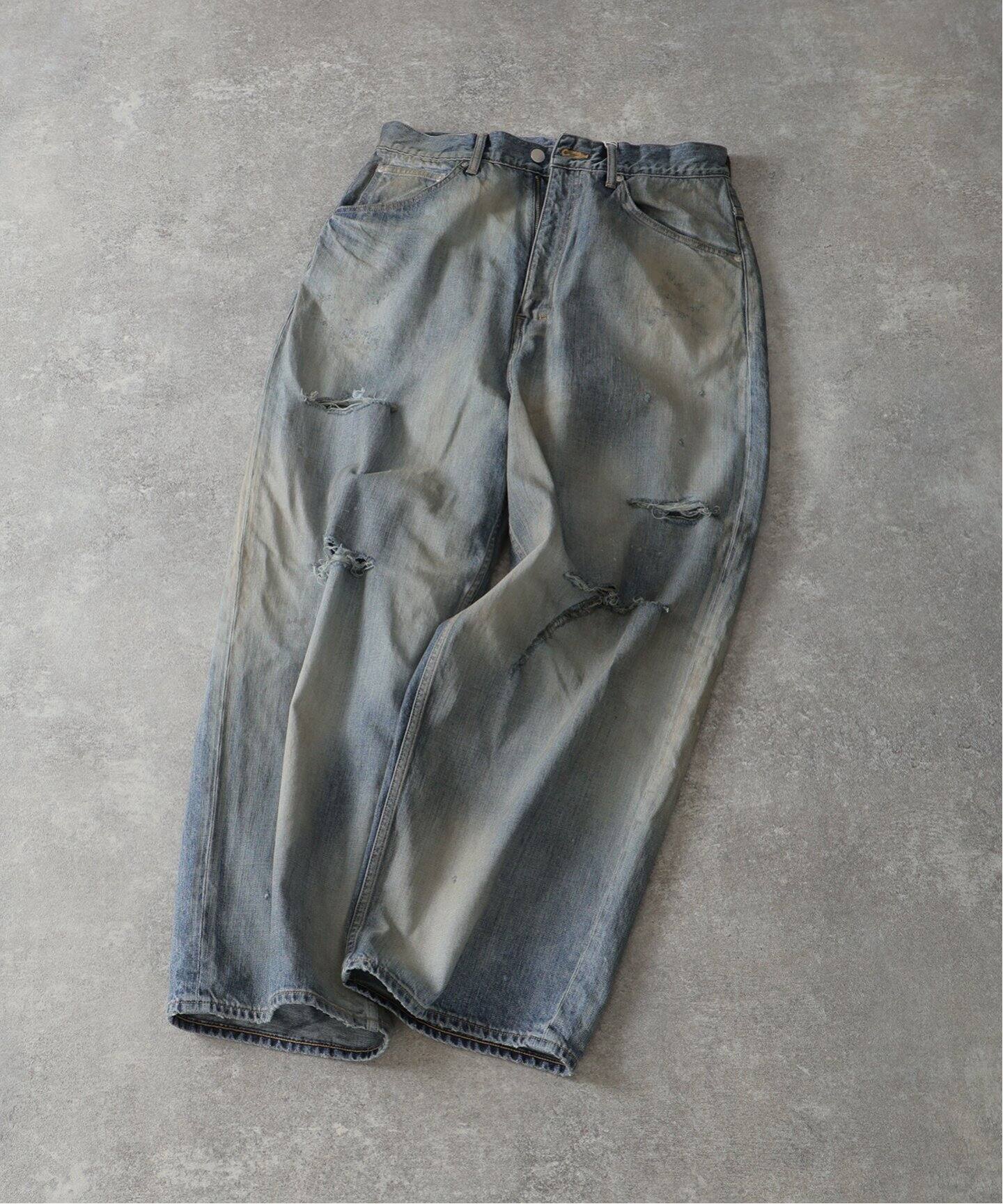ANCELLM / アンセルム DAMAGE WIDE 5P DENIM PANTS（デニムパンツ 