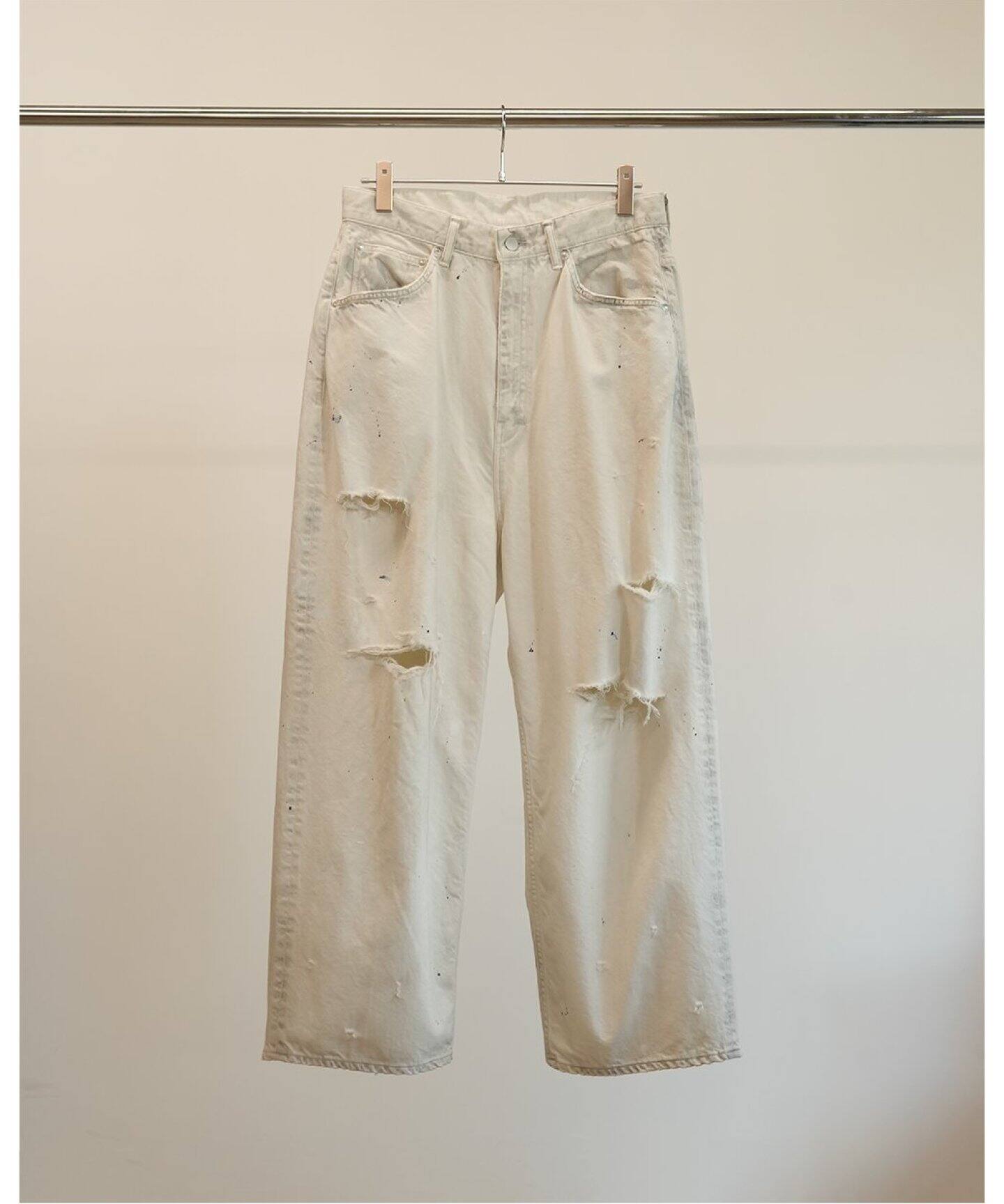 ANCELLM / アンセルム DAMAGE WIDE 5P DENIM PANTS（デニムパンツ 