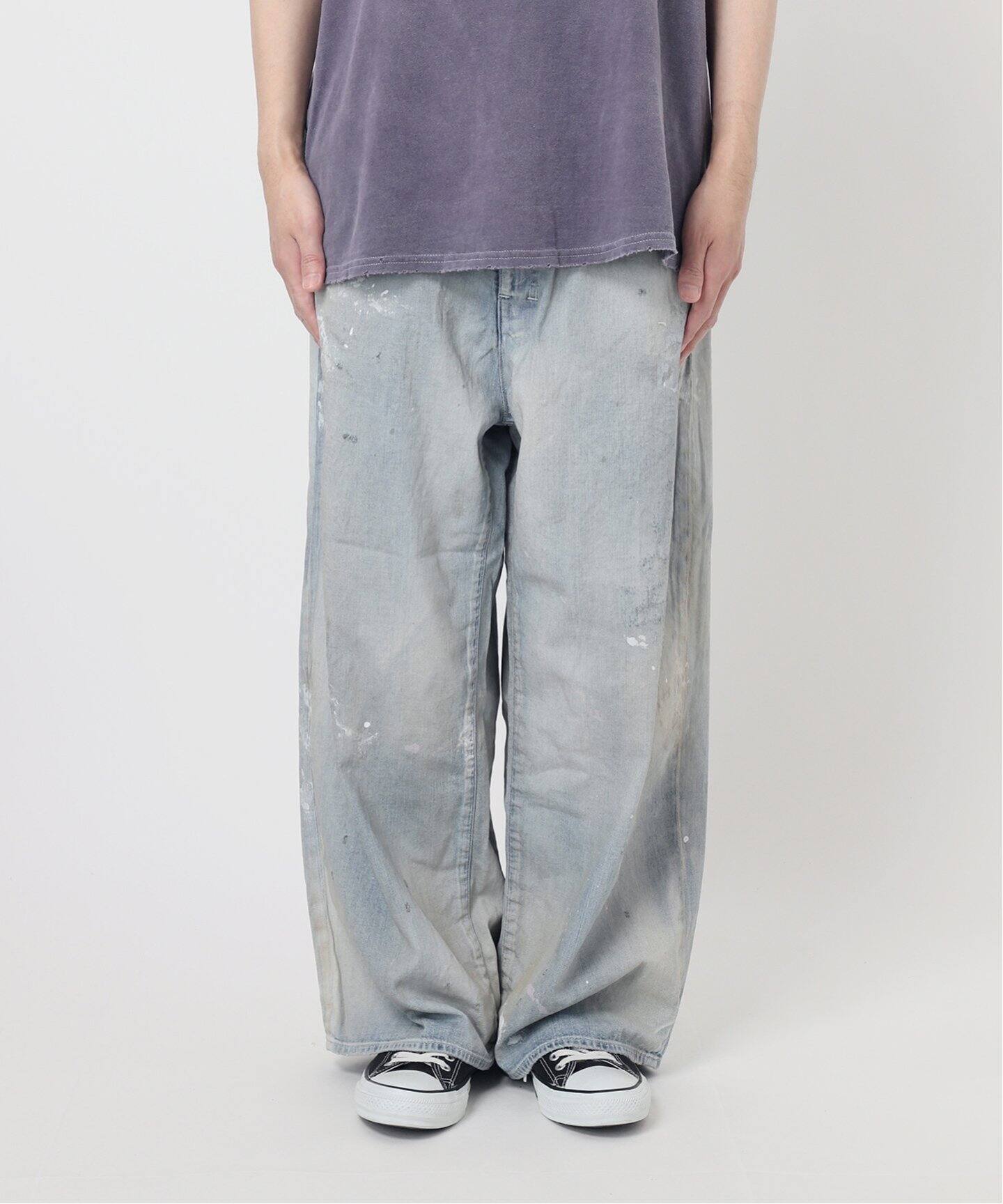 ANCELLM / アンセルム LIGHT OZ WIDE STRAIGHT DENIM PAN（デニム 